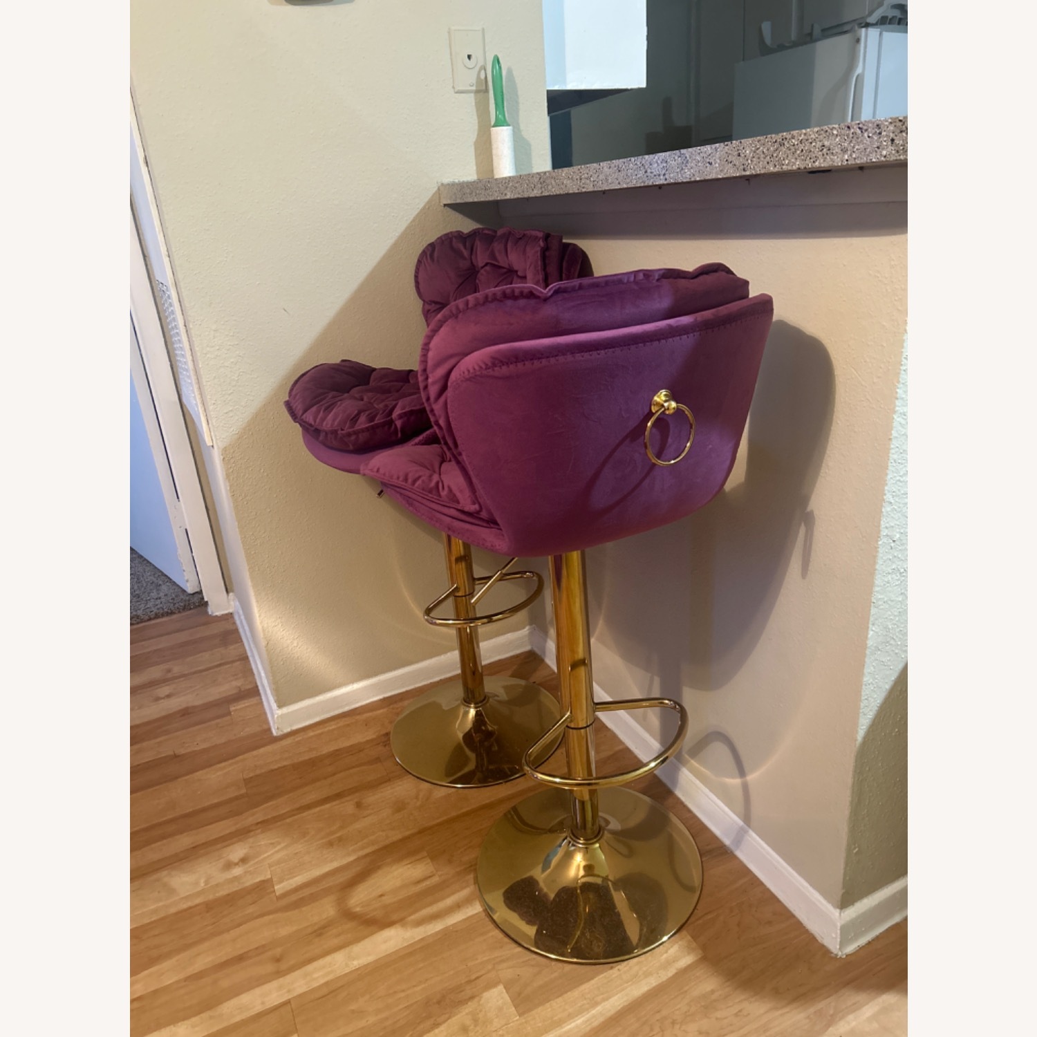 Purple and Gold Bar Stools  - image-3