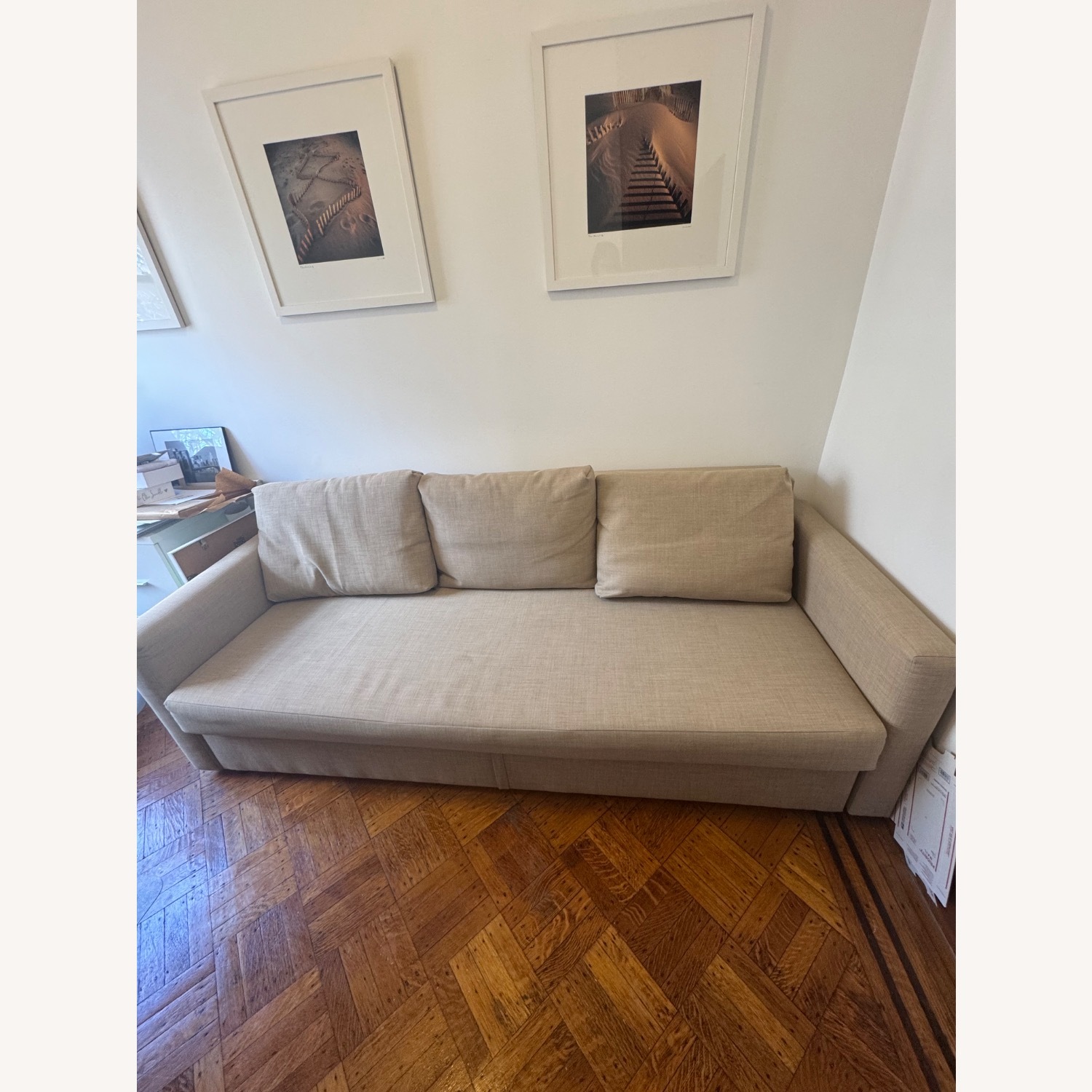 IKEA Friheten Sleeper Sofa - Beige  - image-1