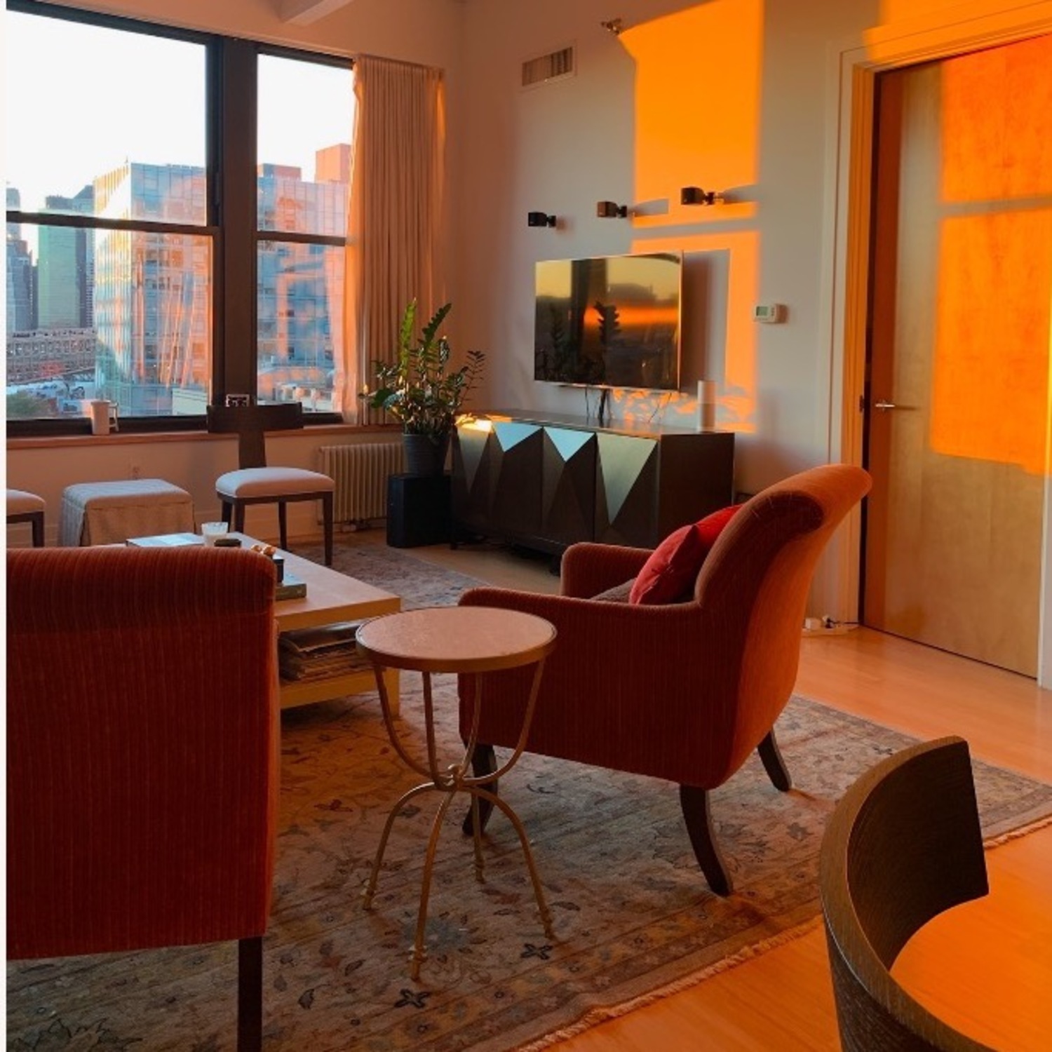 Vintage A. Rudin Upholstered Chair - image-1