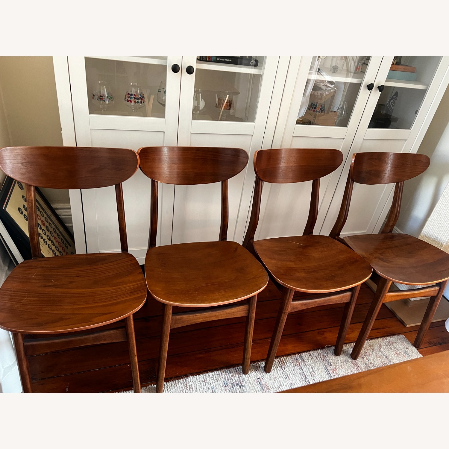 Set of 4 West Elm Classic Café Dining Chairs - image-6