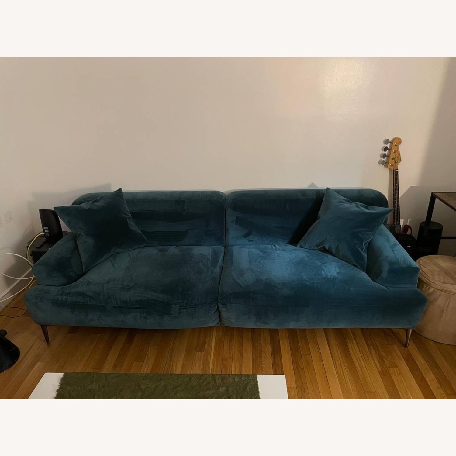 Article Abisko 91" Velvet Sofa - Plush Pacific Blue - image-1