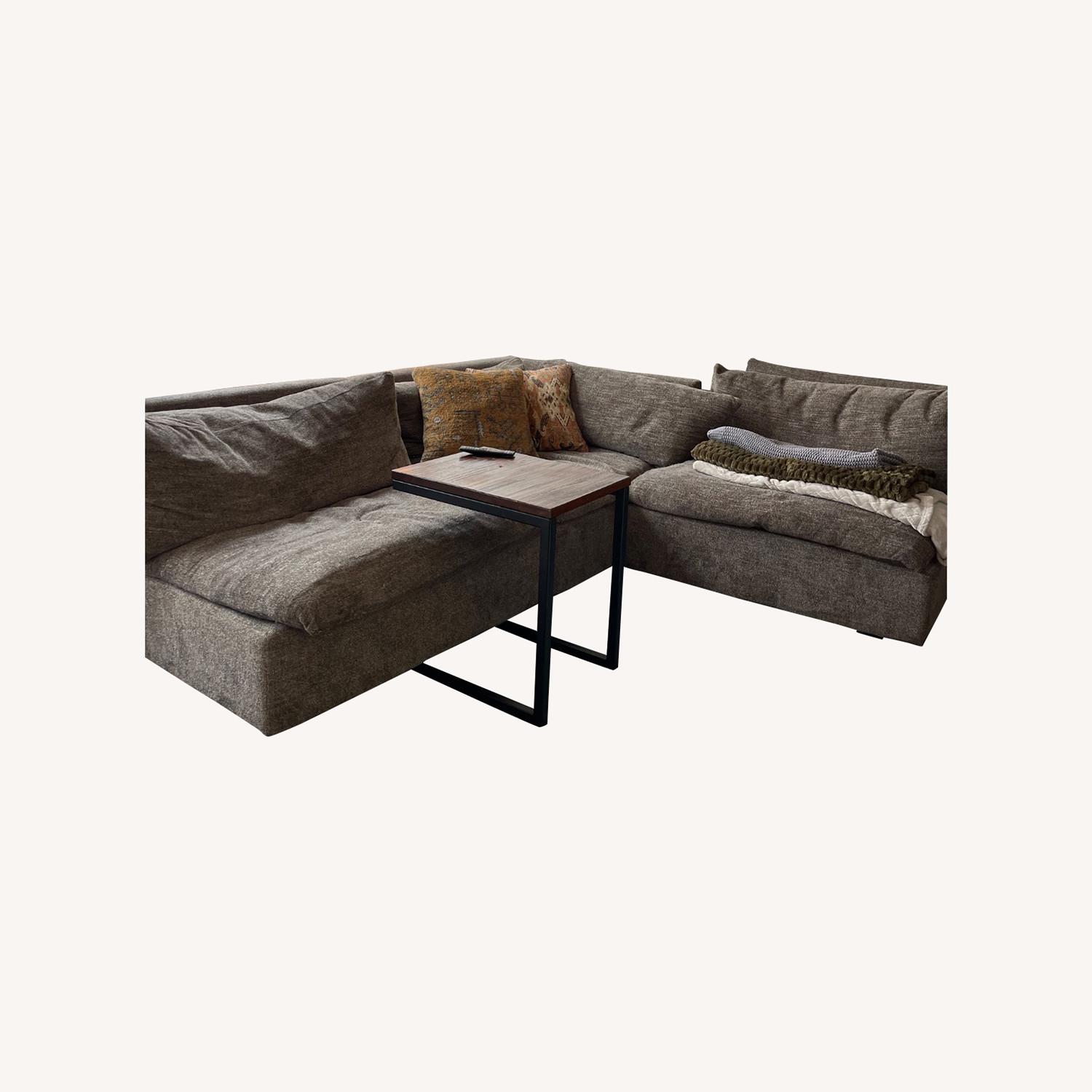 Arhaus Light Gray 3-piece Sectional - image-3