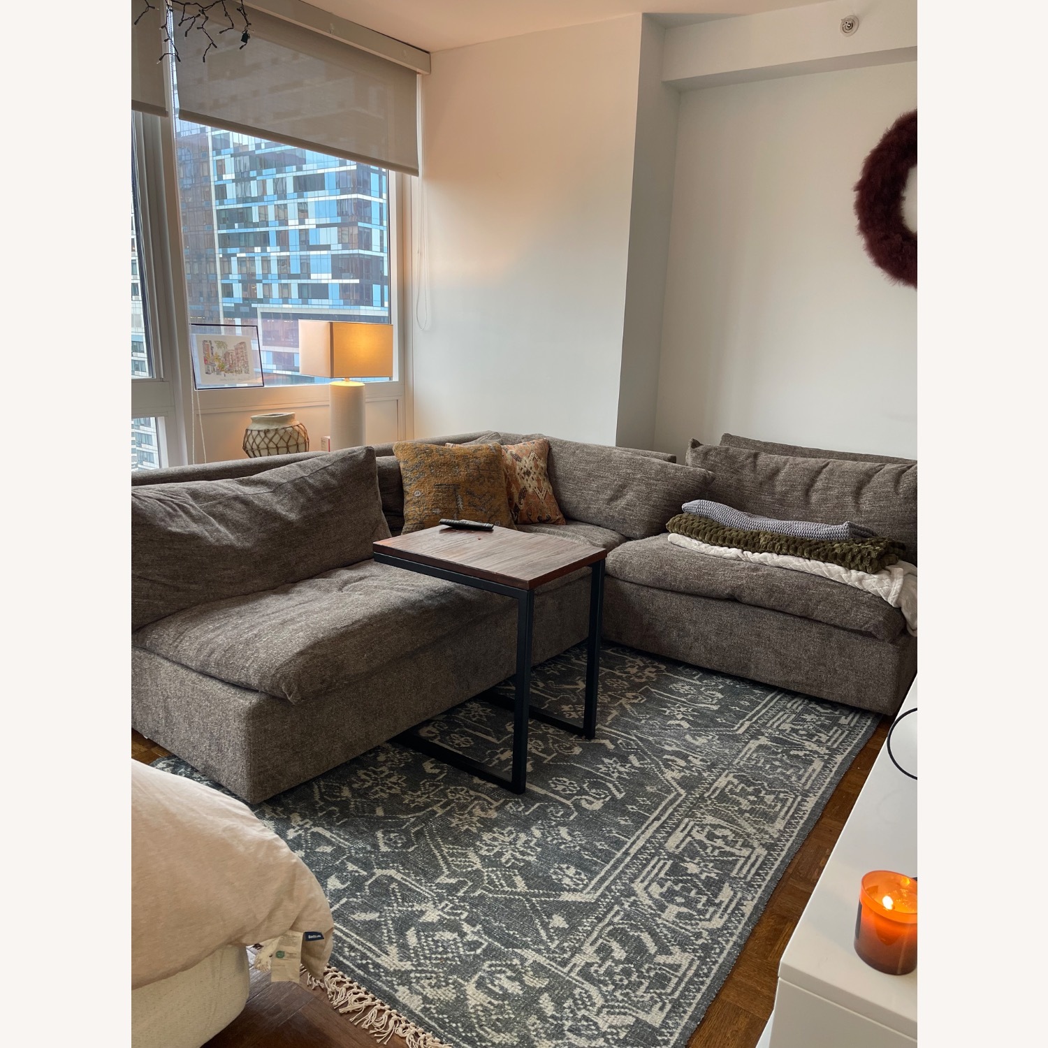 Arhaus Light Gray 3-piece Sectional - image-0