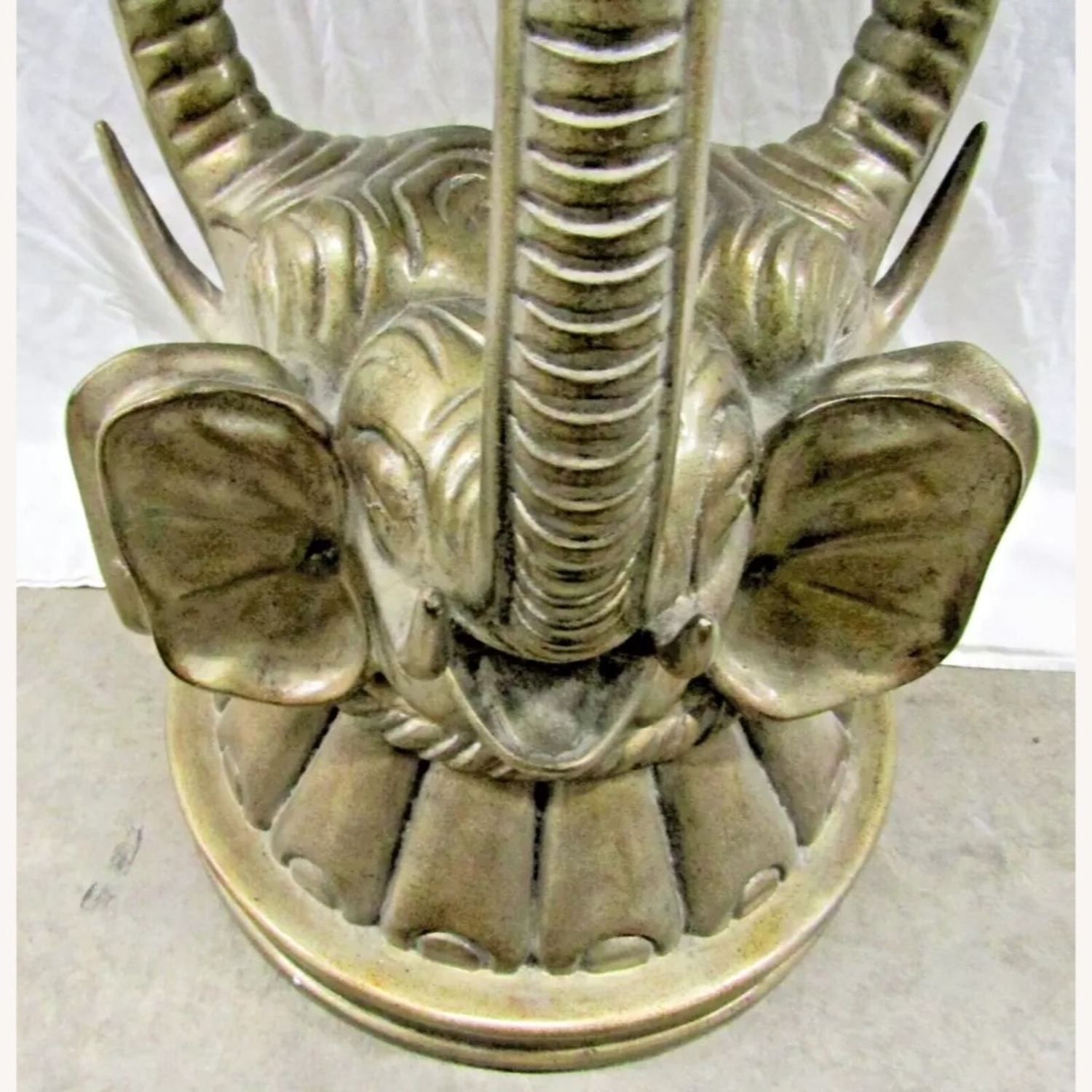 Maitland-Smith Three Elephant Heads Side Table - image-6