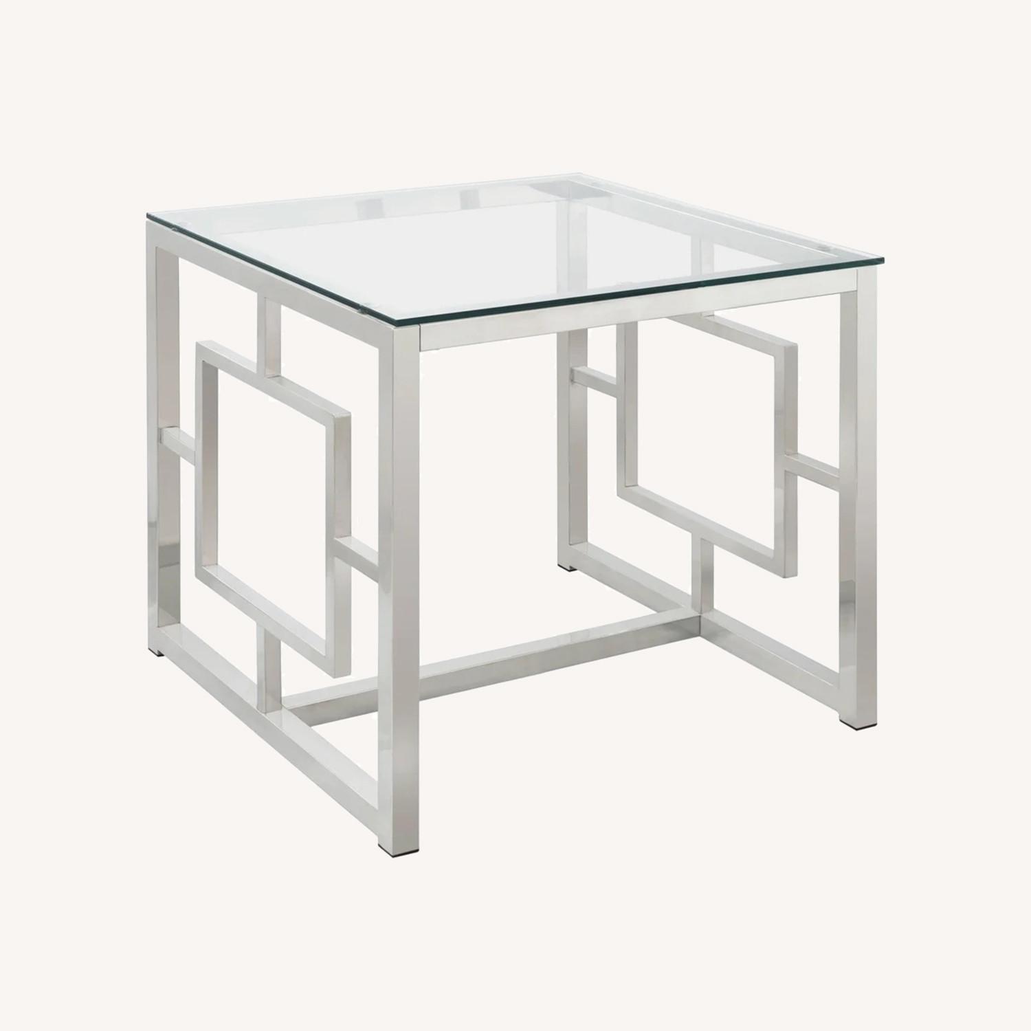 Coaster Fine Merced Glass Side Table - image-0