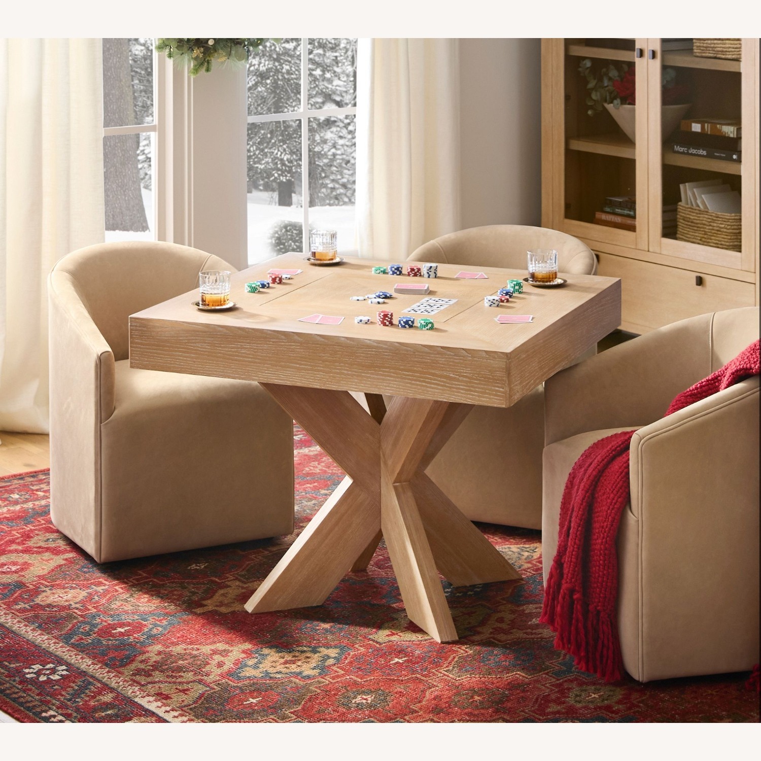Pottery Barn Modern Farmhouse Game Table - image-4