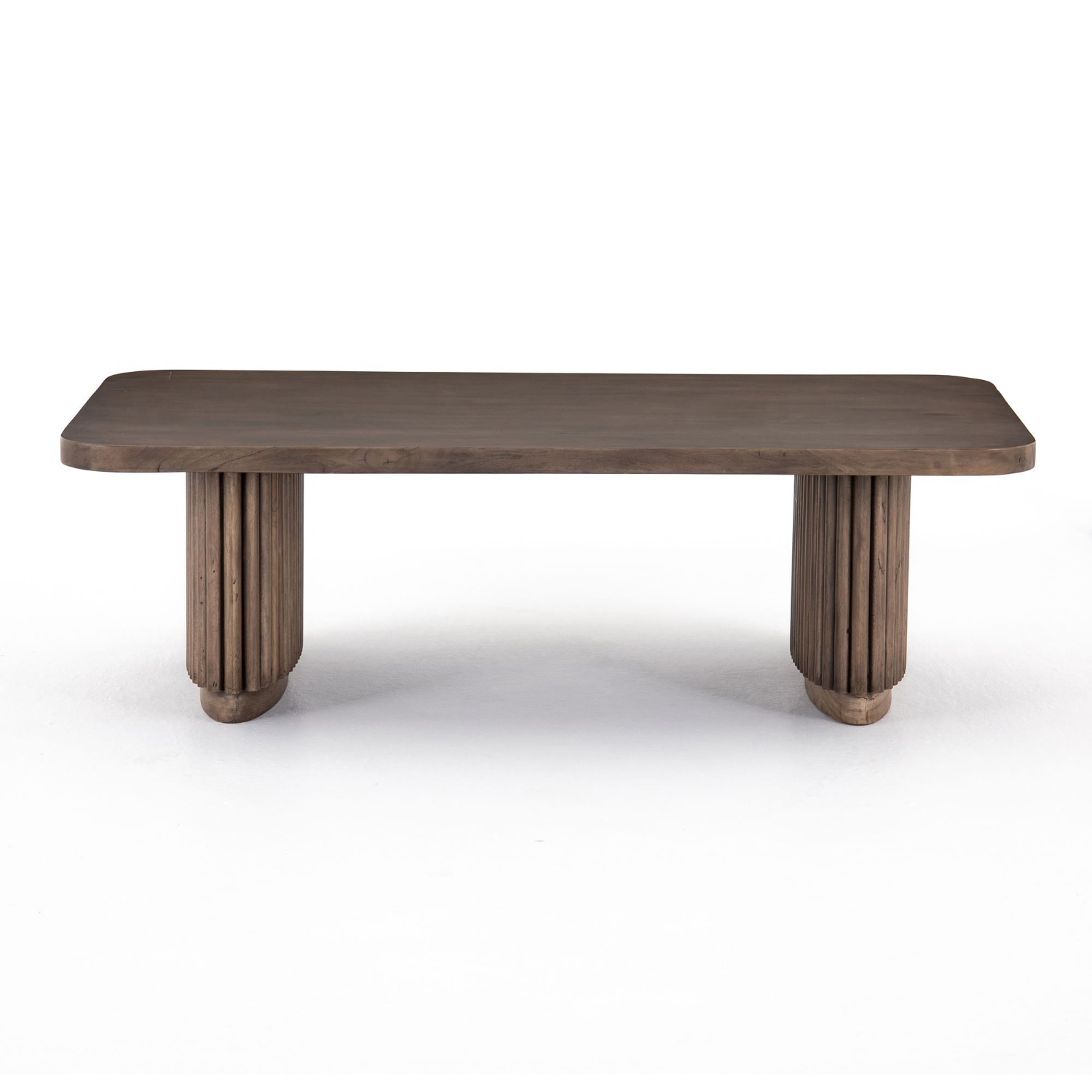 West Elm Ridged Base Coffee Table - image-4