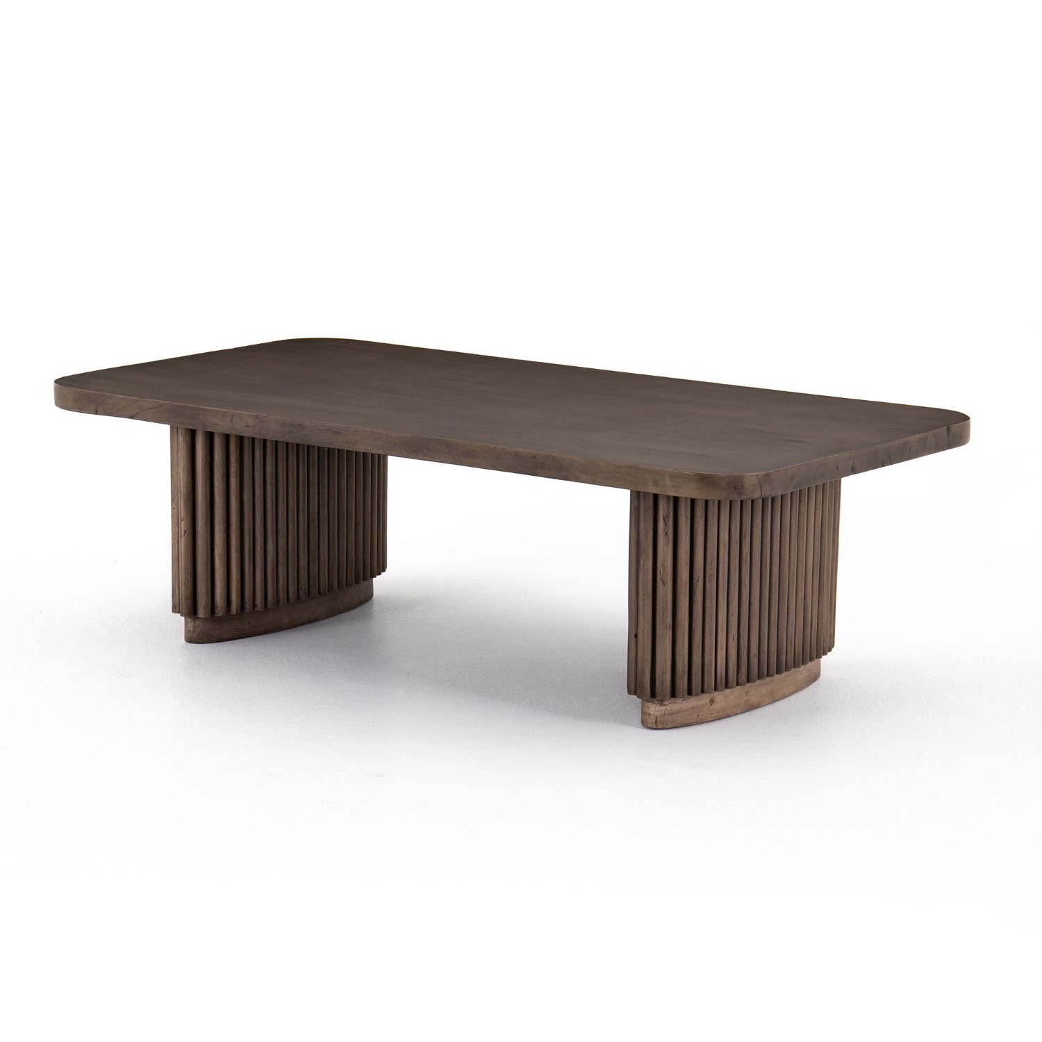 West Elm Ridged Base Coffee Table - image-6