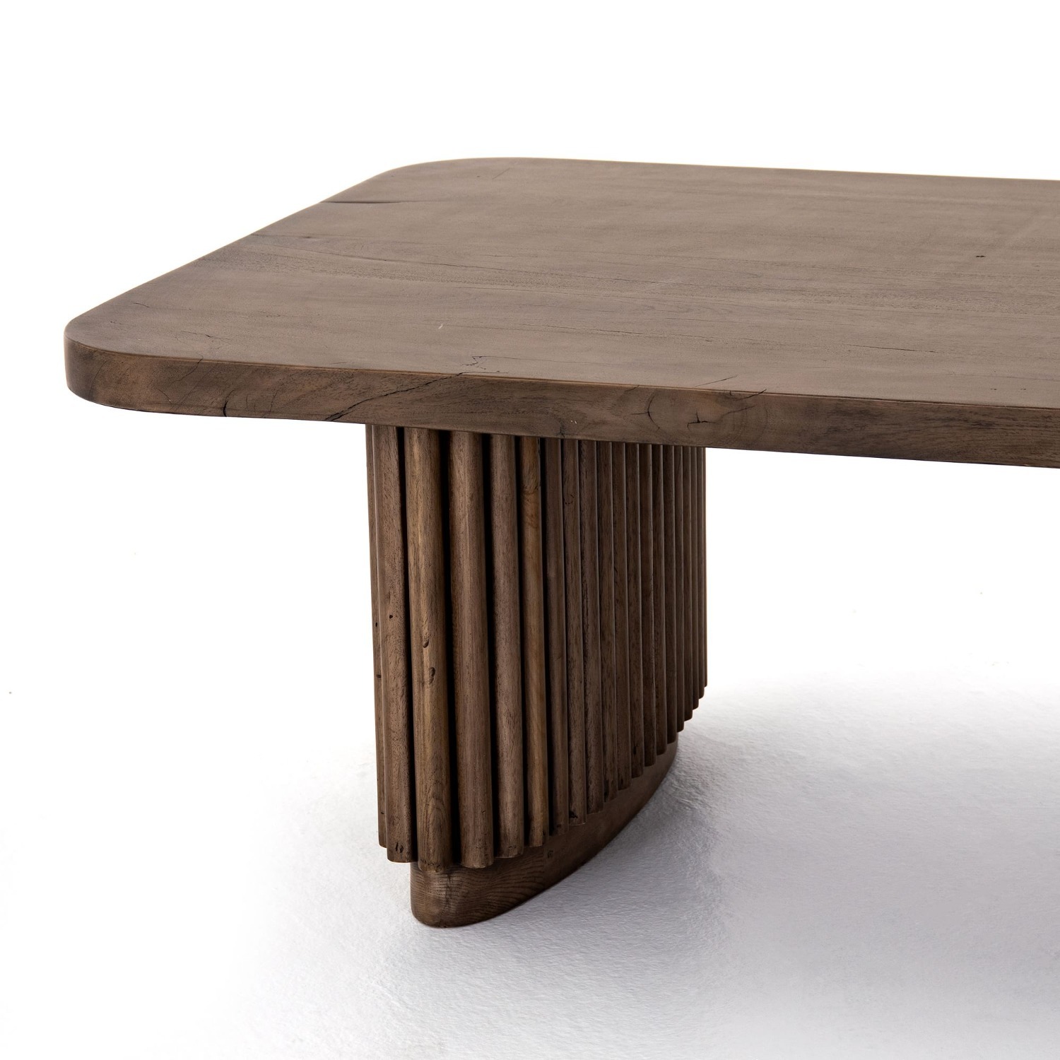 West Elm Ridged Base Coffee Table - image-3