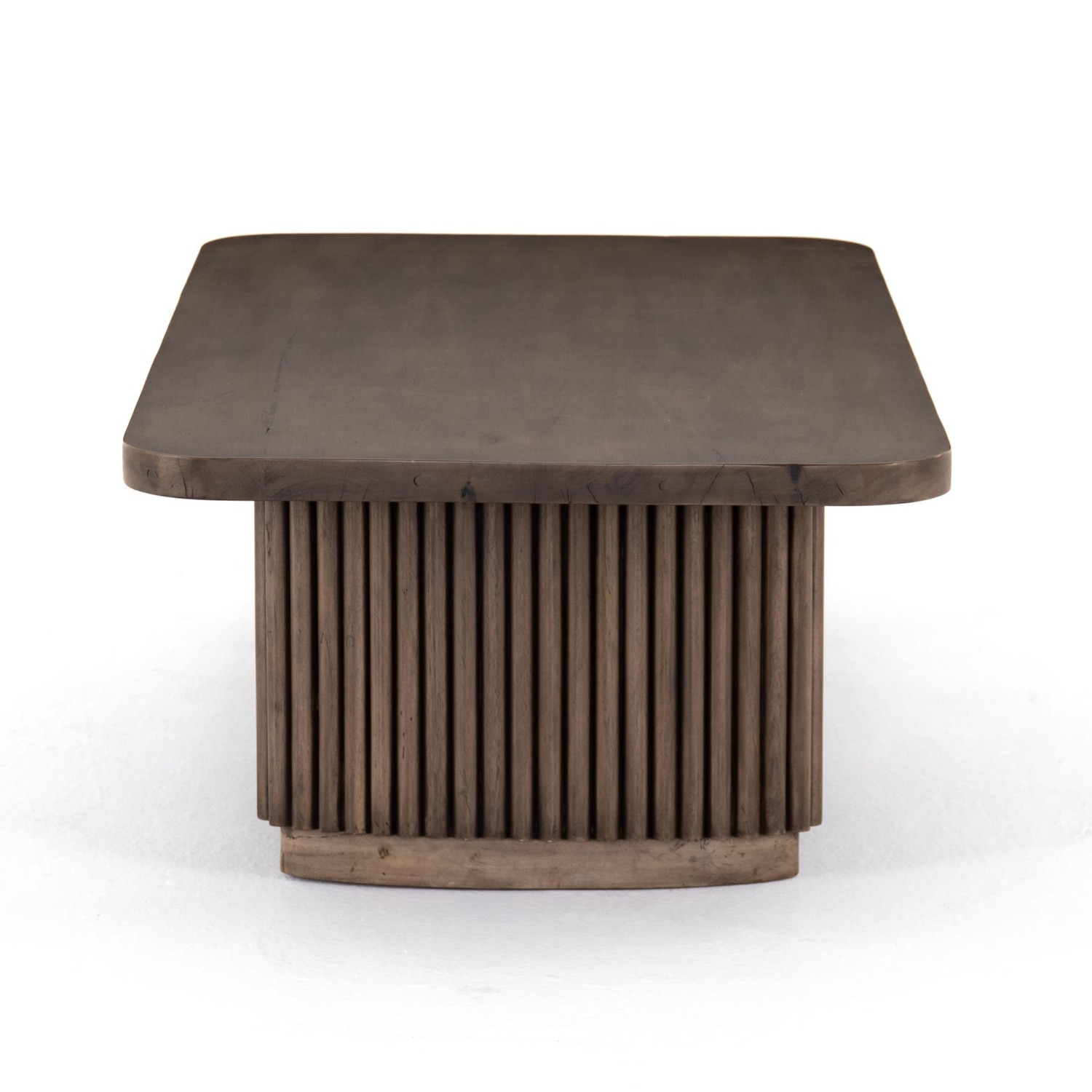 West Elm Ridged Base Coffee Table - image-5