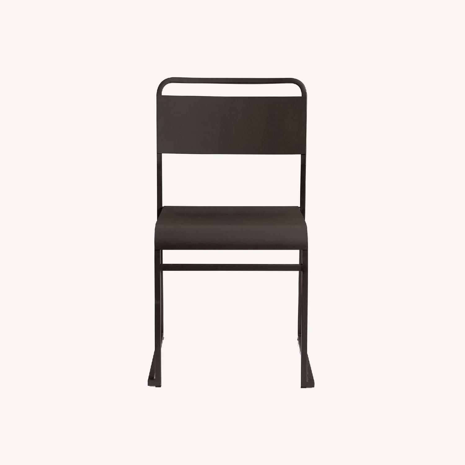 Pottery Barn Fallon Outdoor Metal Stackable Chair - image-0