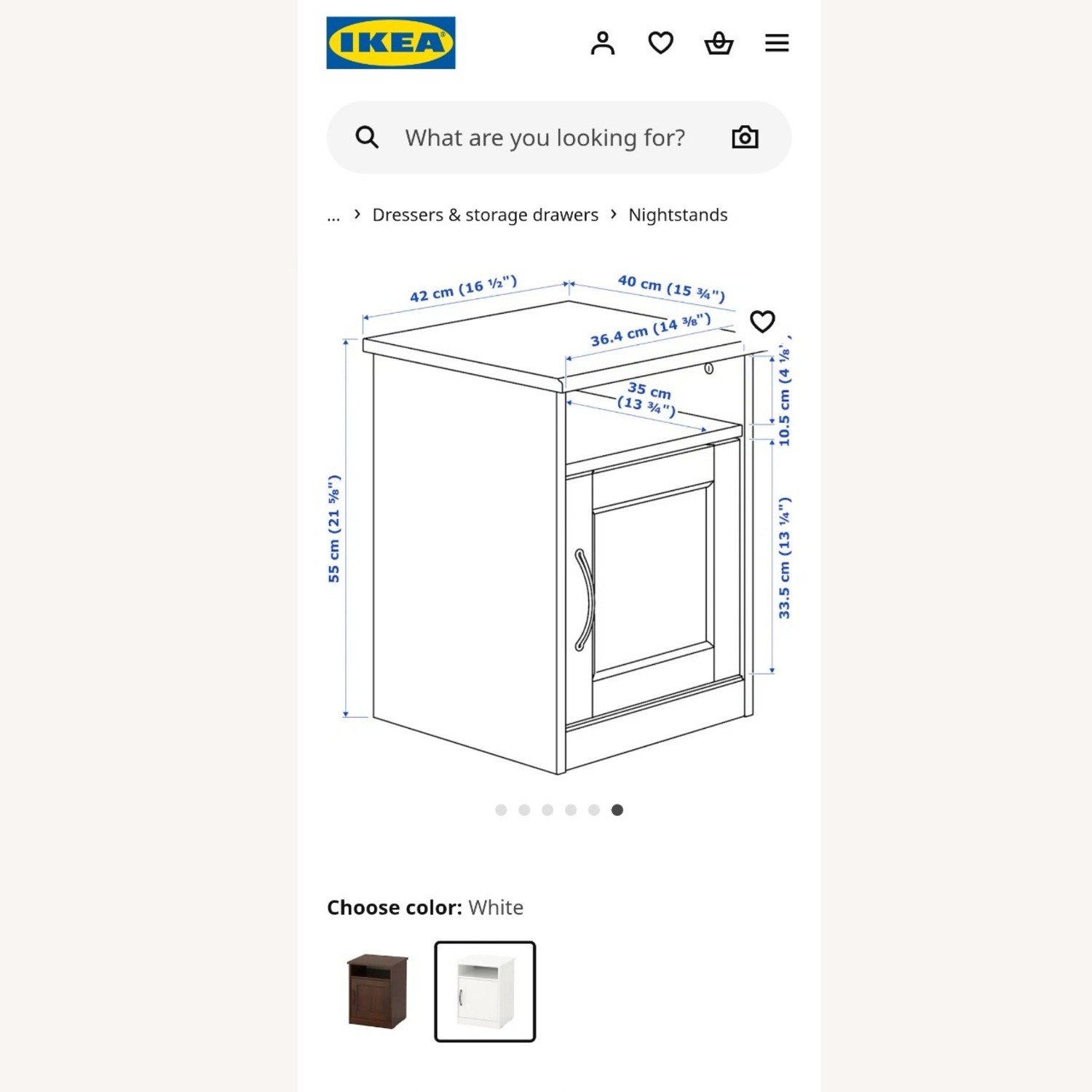 IKEA SONGESAND Nightstand  - image-2