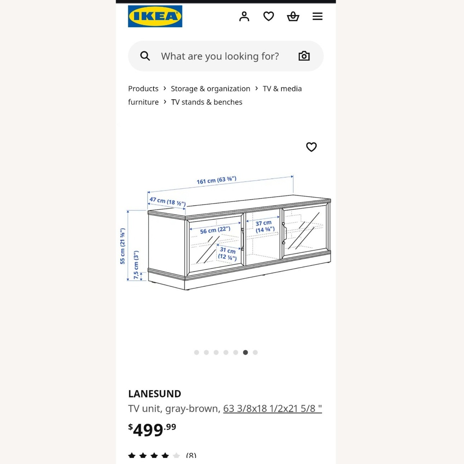 IKEA LANESUND TV Stand  - image-2