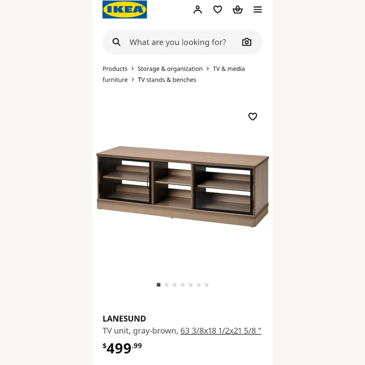 IKEA LANESUND TV Stand  - image-1