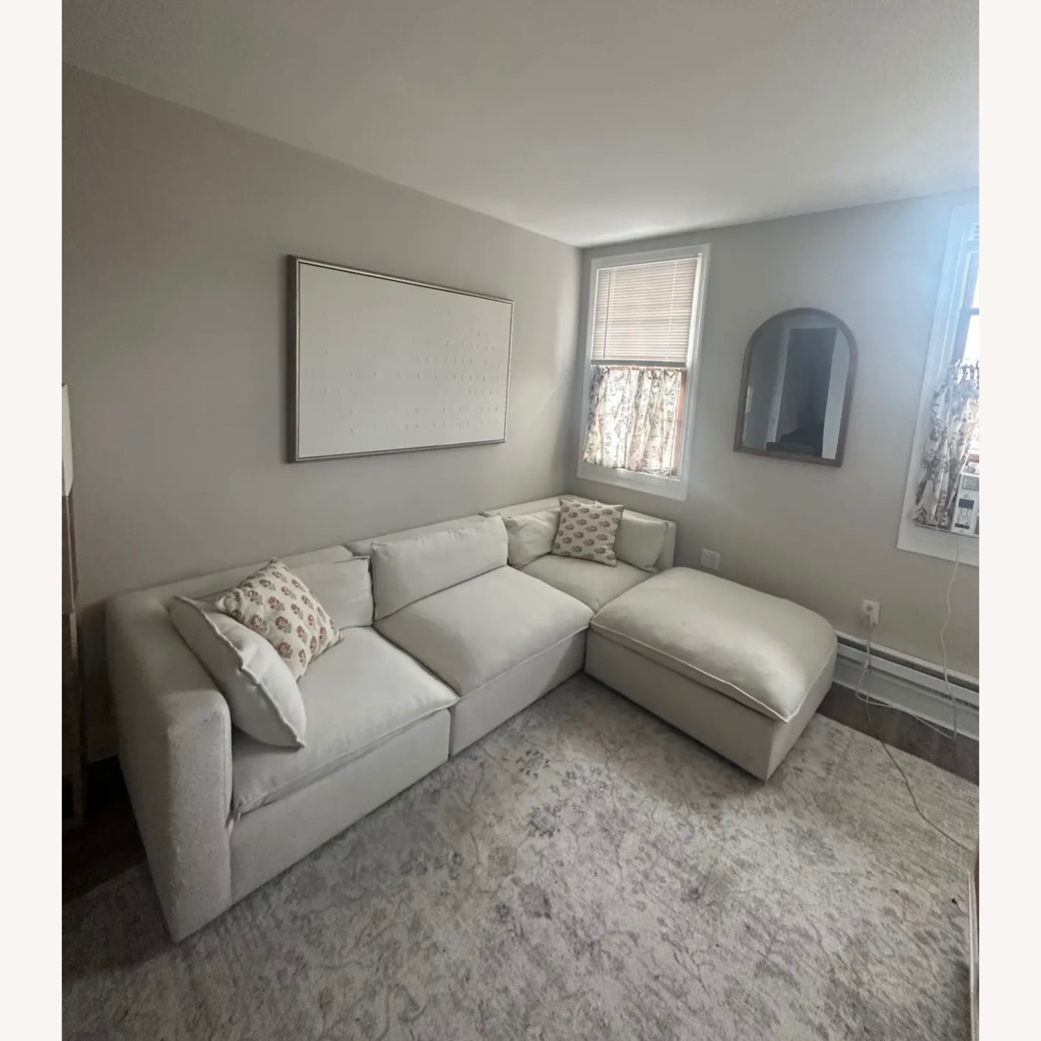 Crate & Barrel Lotus White Modular Sectional - image-2