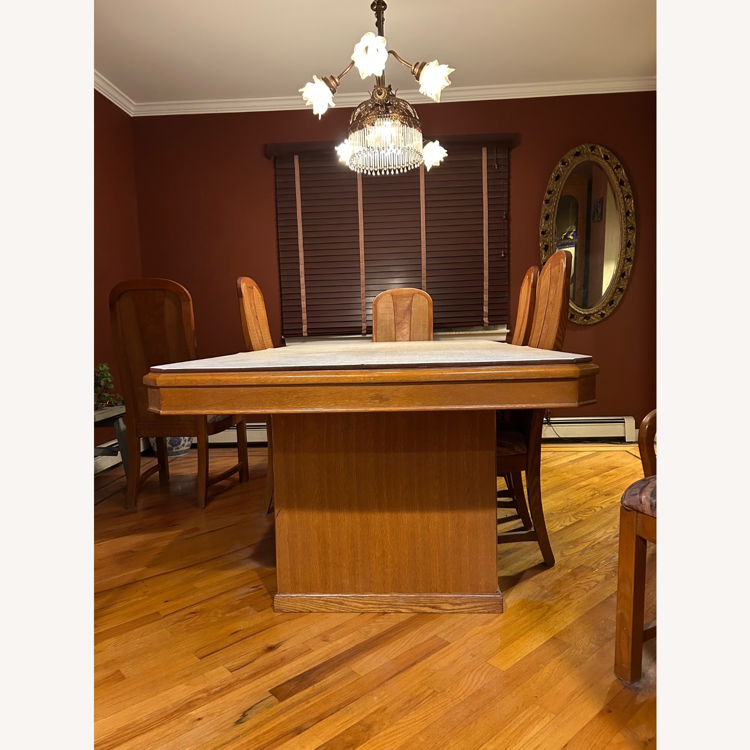 Burl Wood Dining Table - image-1