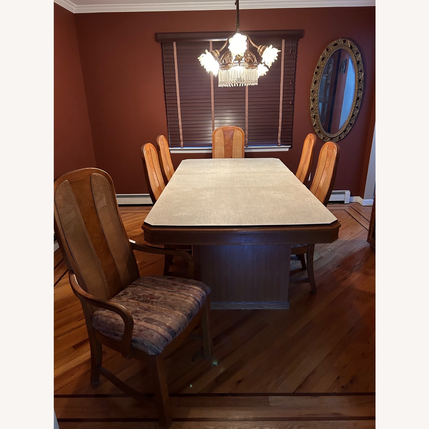Burl Wood Dining Table - image-4