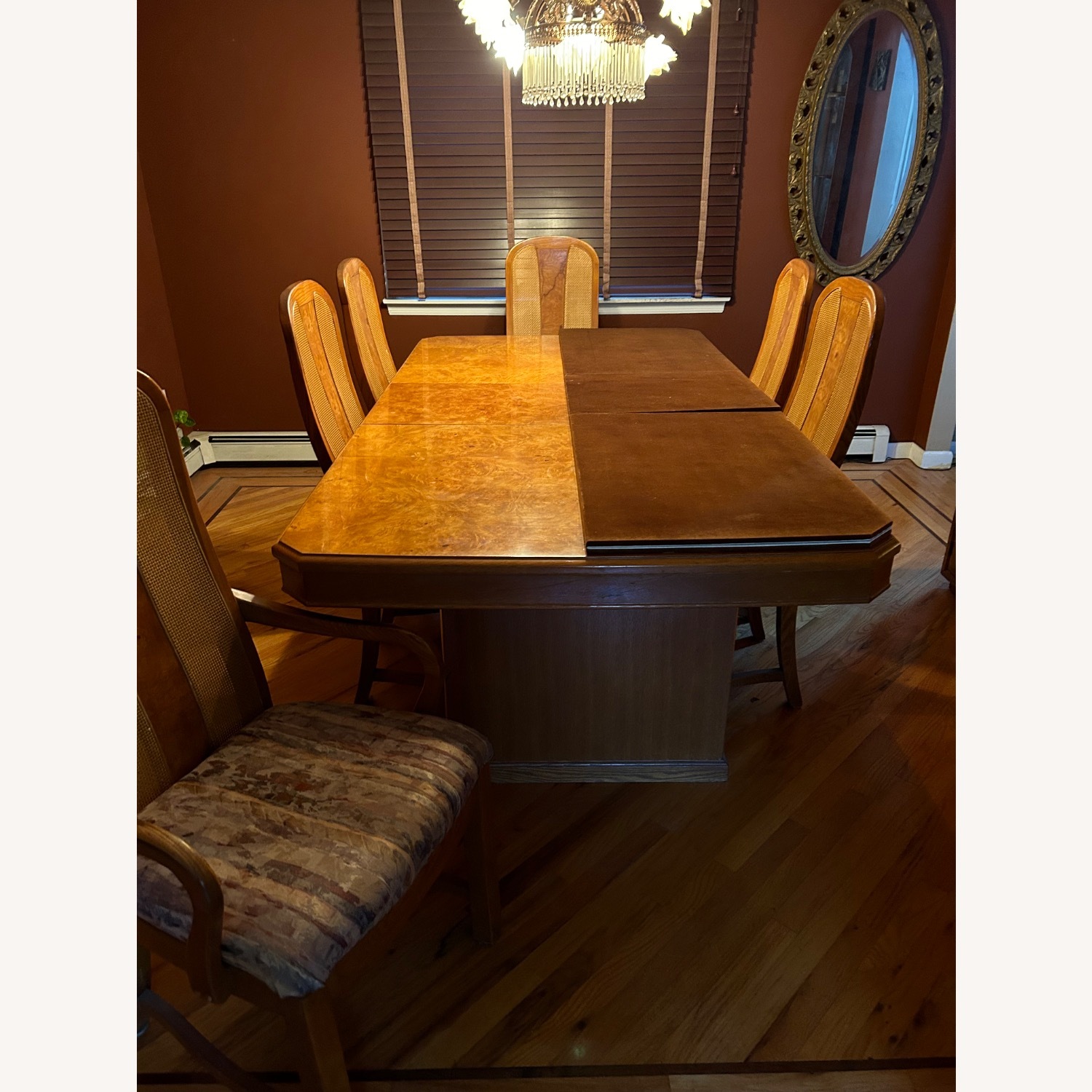 Burl Wood Dining Table - image-3