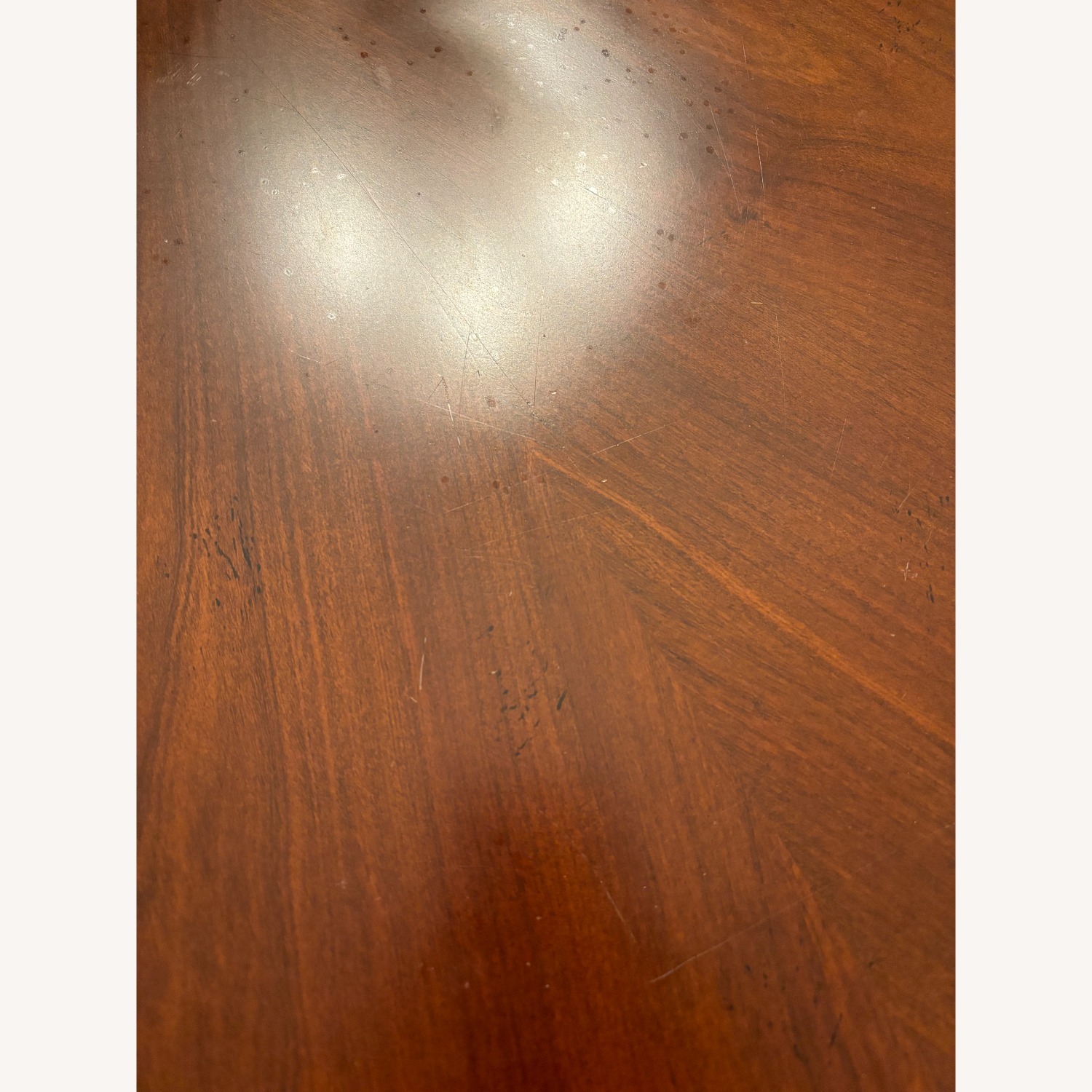 Wood Table with 6 Chairs and Leaf - AptDeco