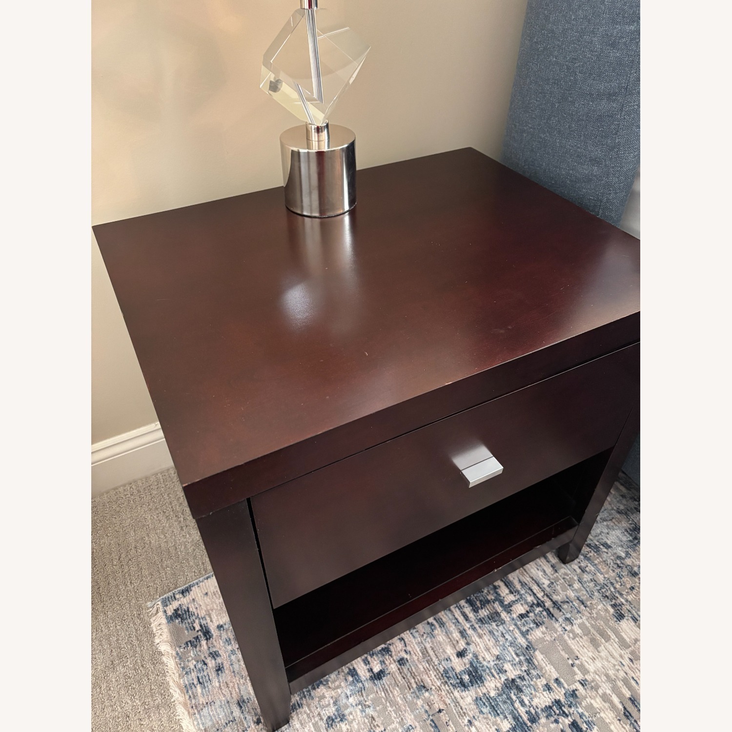 Espresso Brown Solid Wood Nightstands - image-3