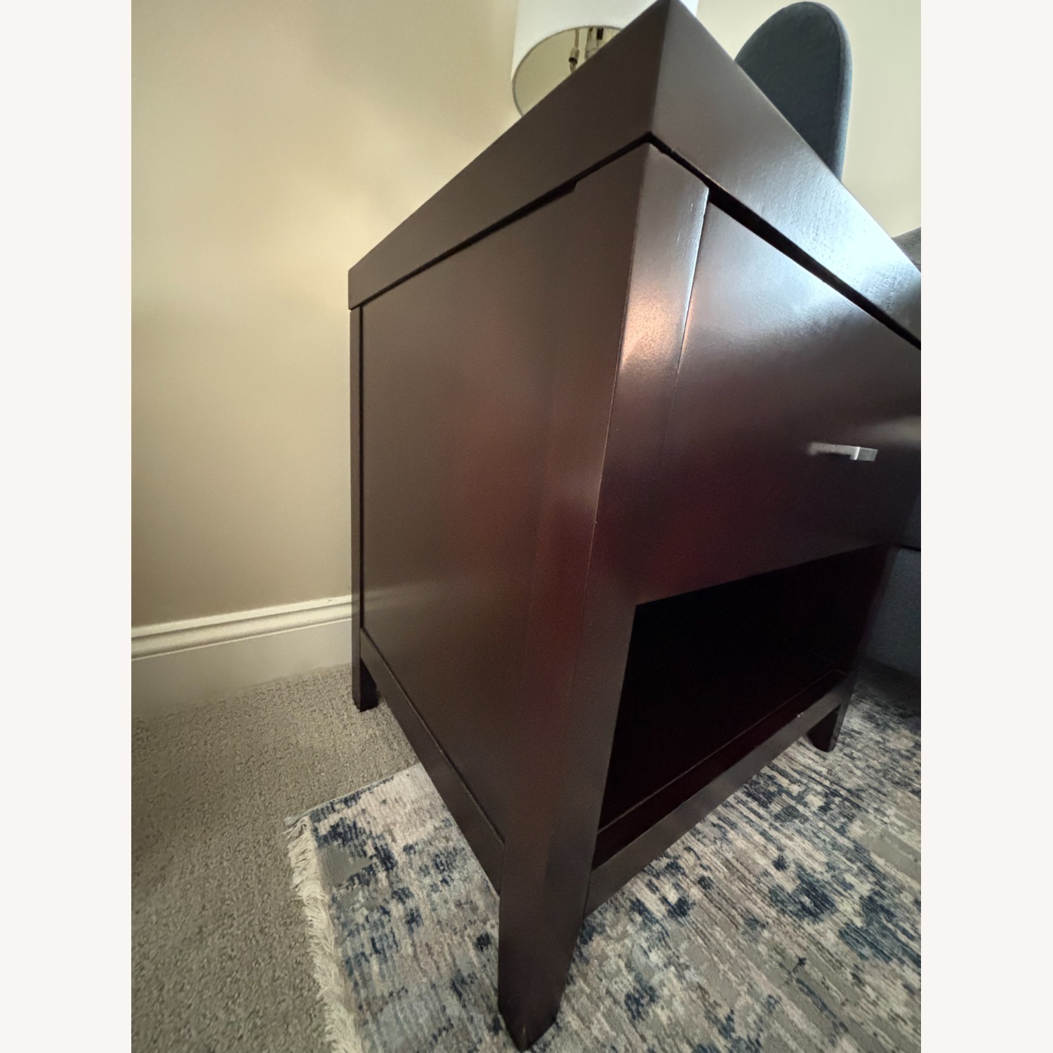 Espresso Brown Solid Wood Nightstands - image-5