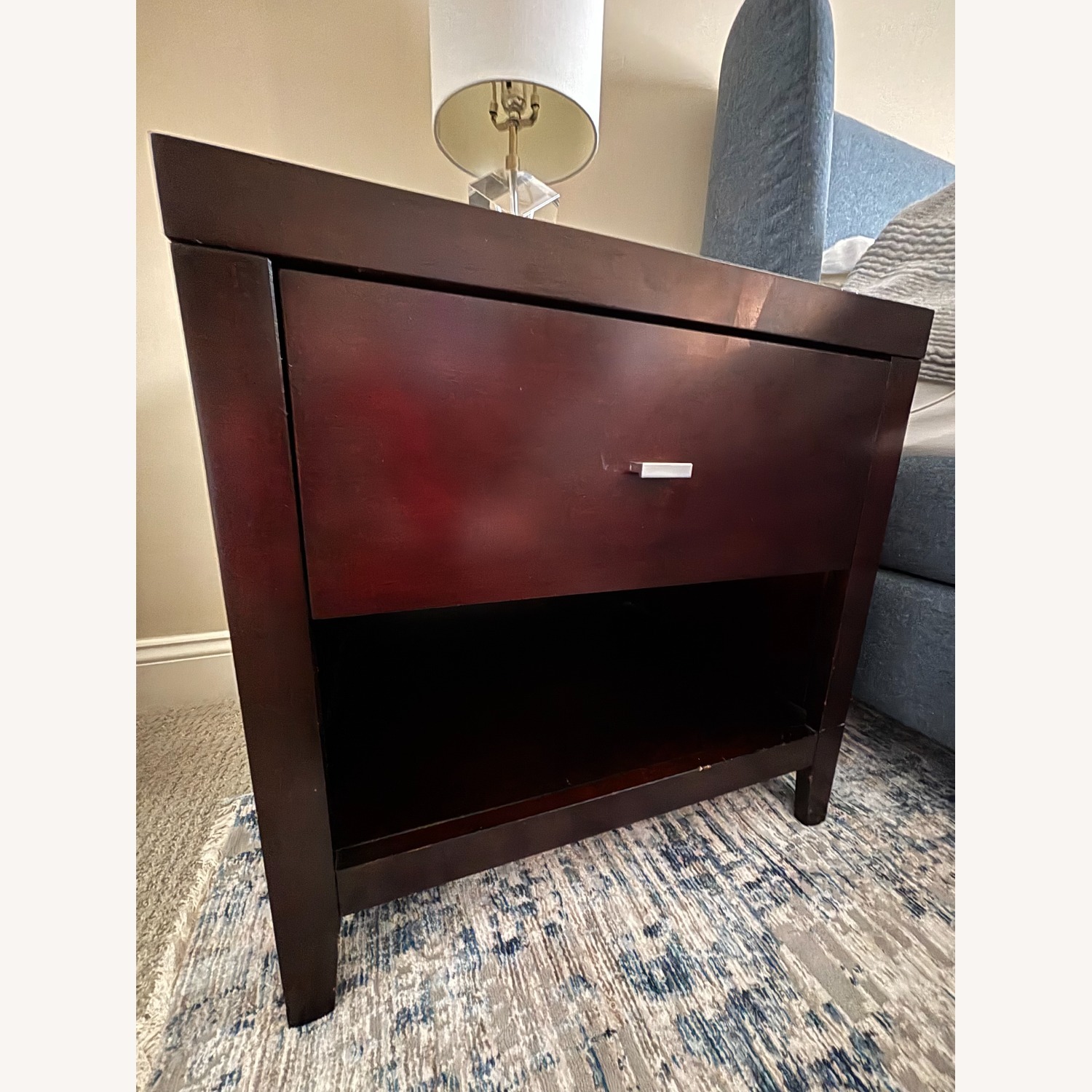 Espresso Brown Solid Wood Nightstands - image-2