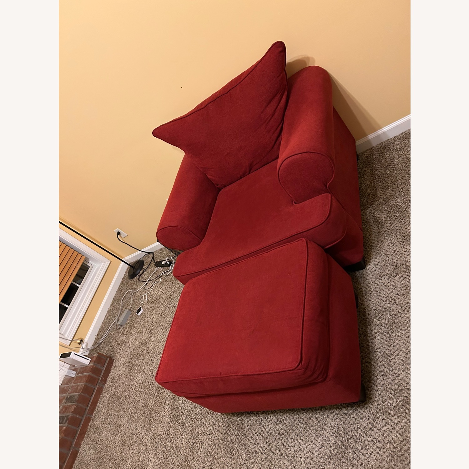 Burgundy 3-Piece Pull Out Couch  - image-3