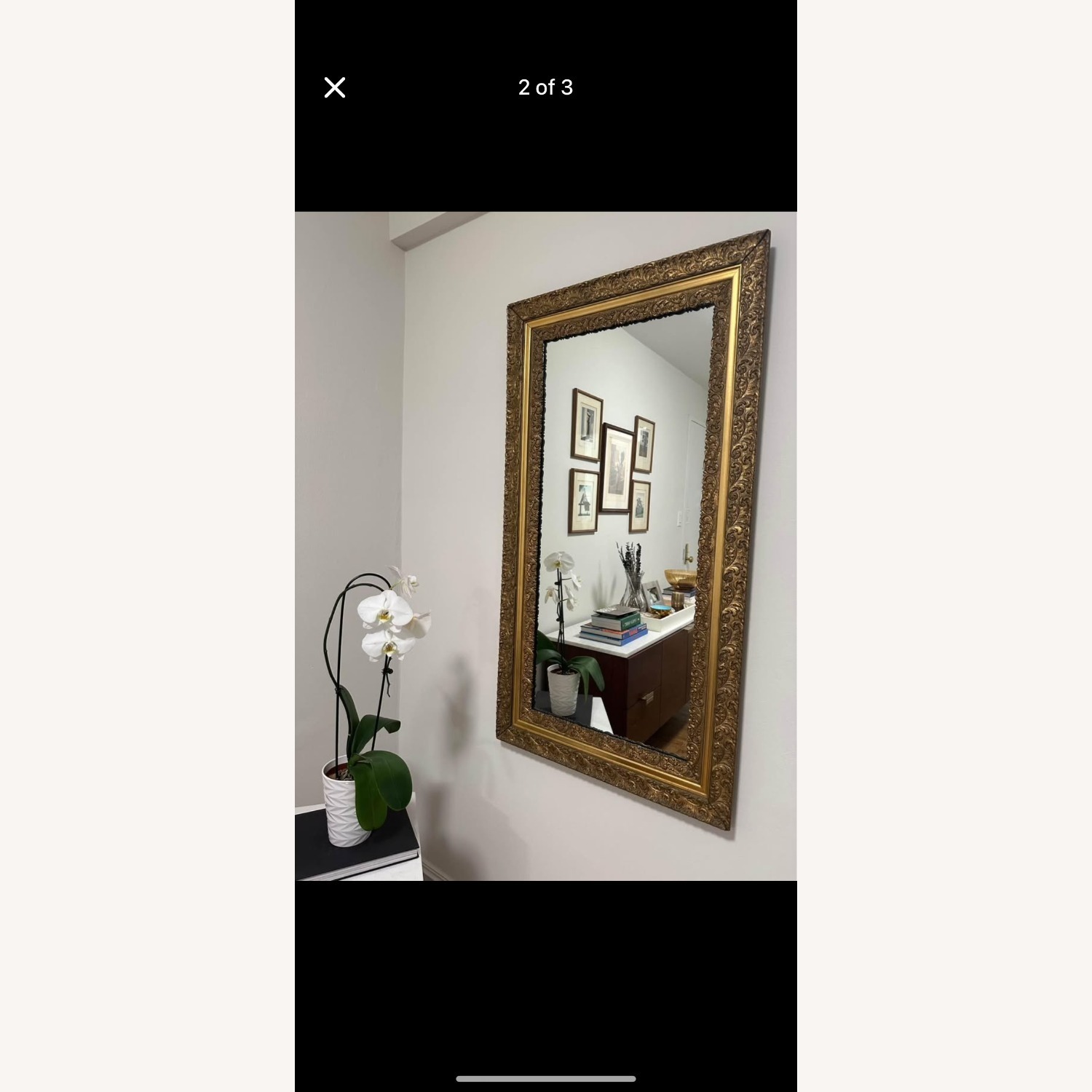 Antique Golden Wall Mirror - image-2