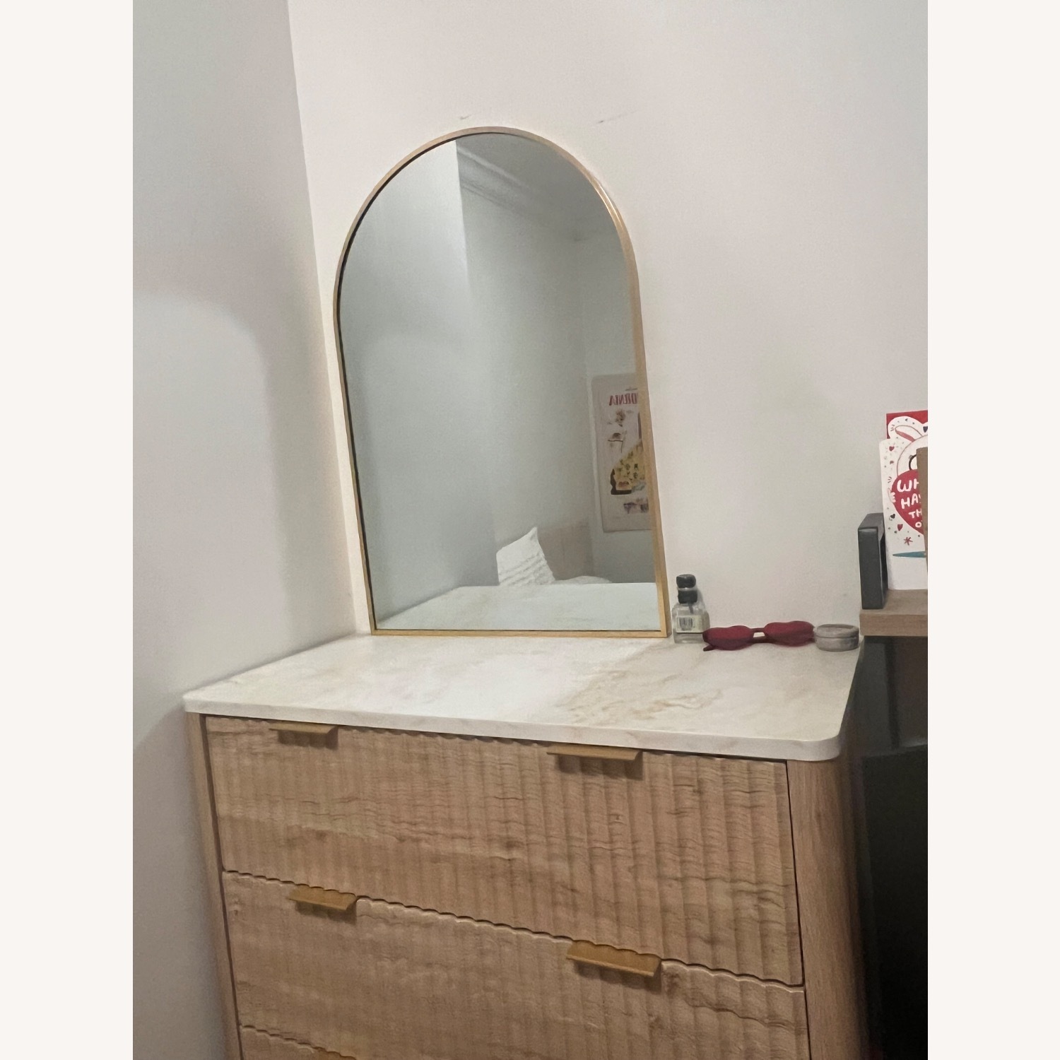 Wood Dresser with Marble Top - image-4