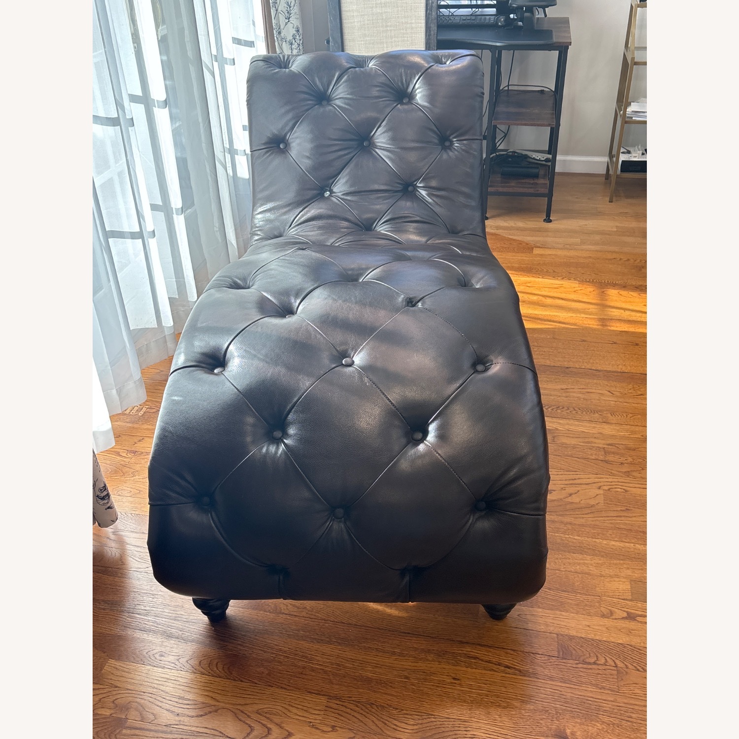 Abbyson Alessio Bonded Leather Chaise - image-3