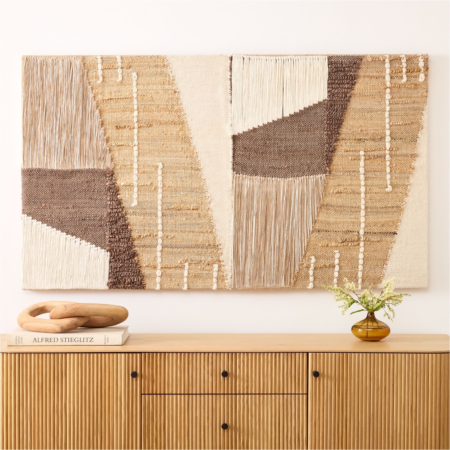 West Elm Terra Natural Fiber Mosaic Dimensional - image-3