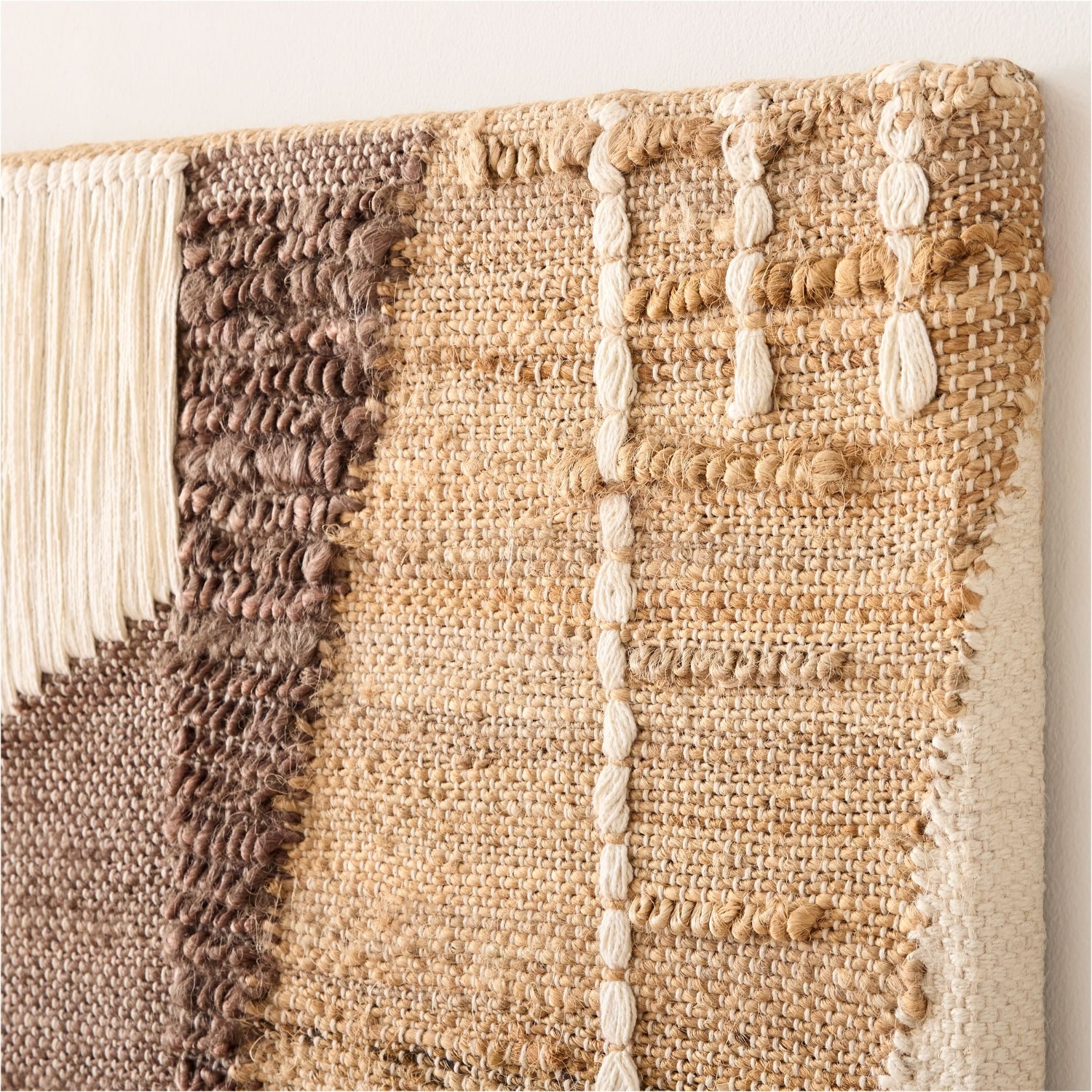 West Elm Terra Natural Fiber Mosaic Dimensional - image-2