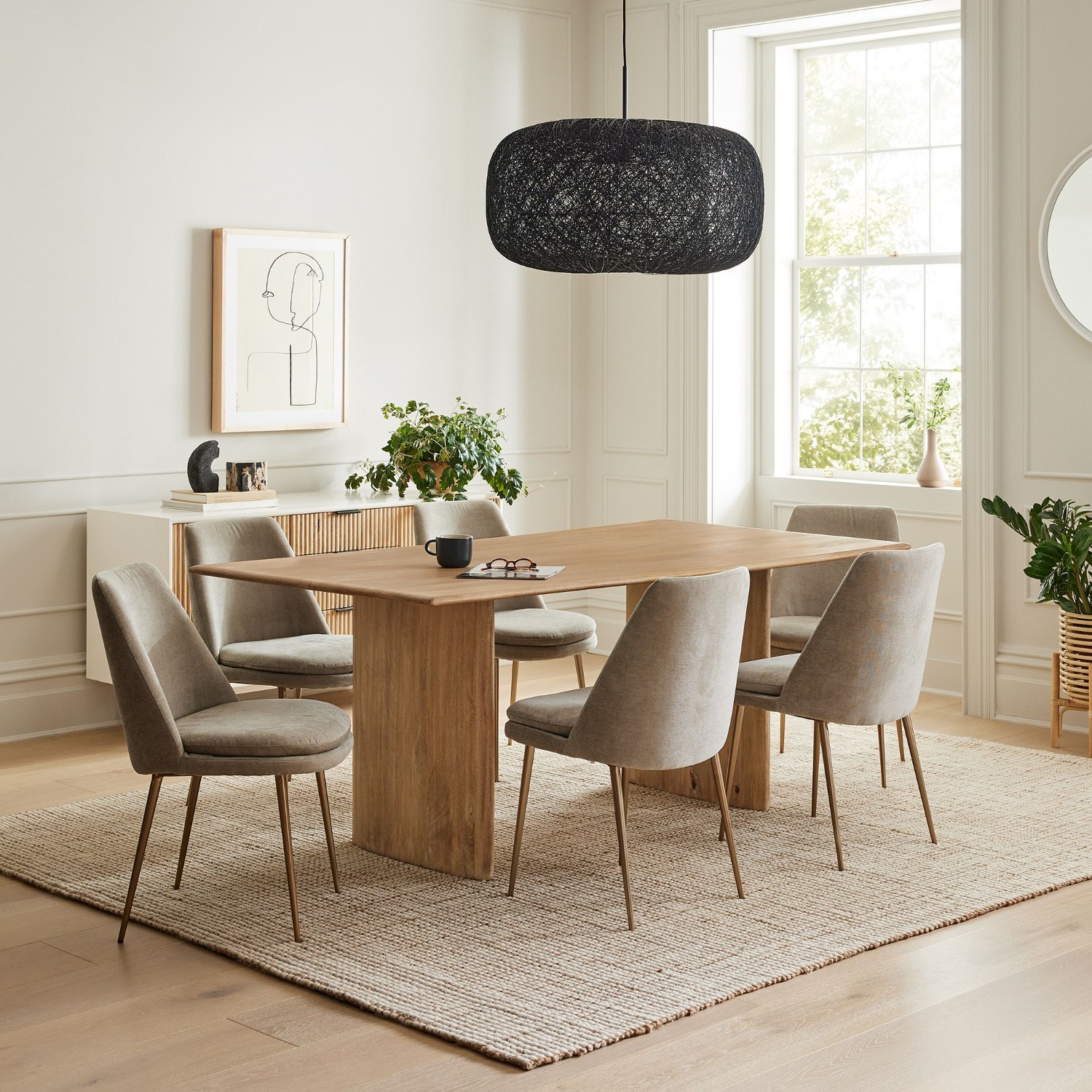 West Elm Anton Solid Wood Dining Table   - image-1