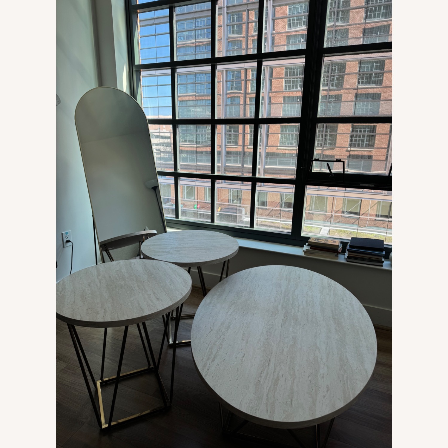 Ashley Marble Coffee Table Set of 3 - image-2