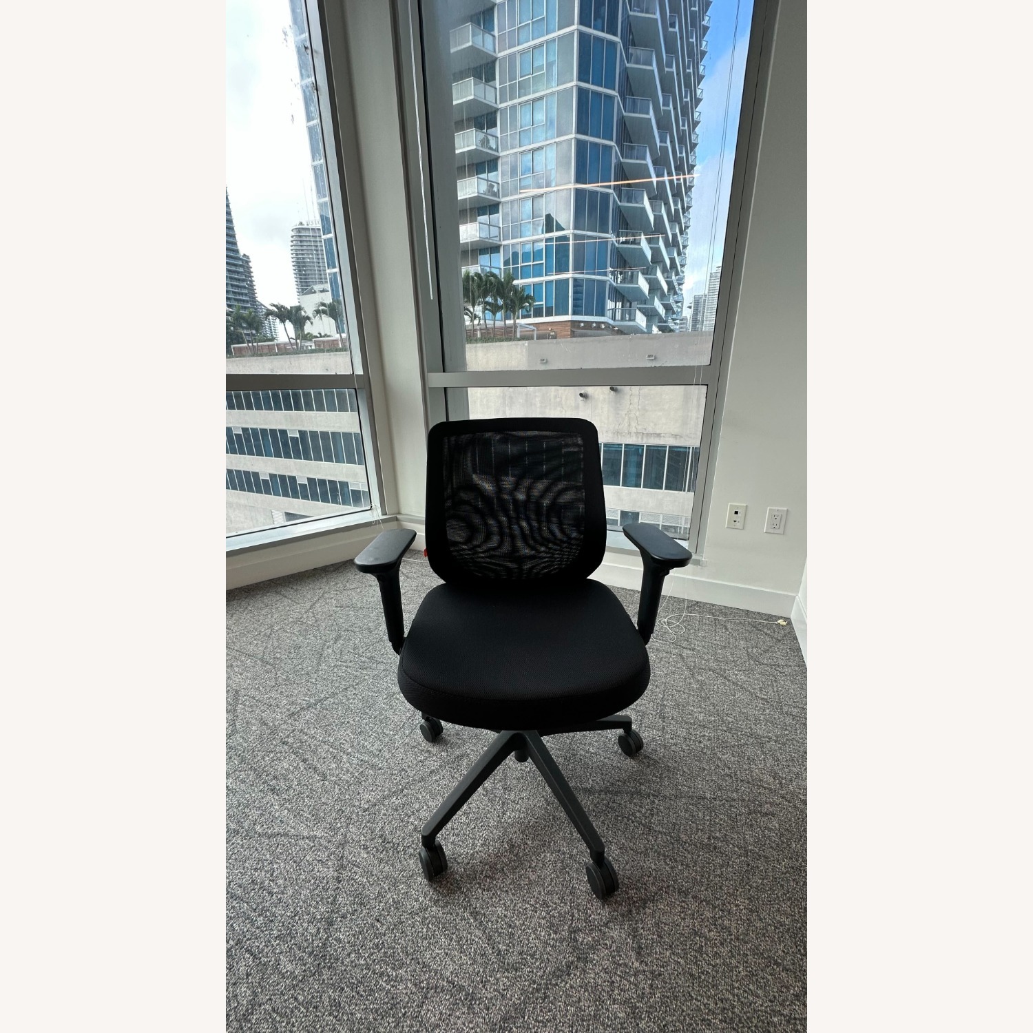 Poppin Nomad Height Adjustable Black Office Chair - image-4