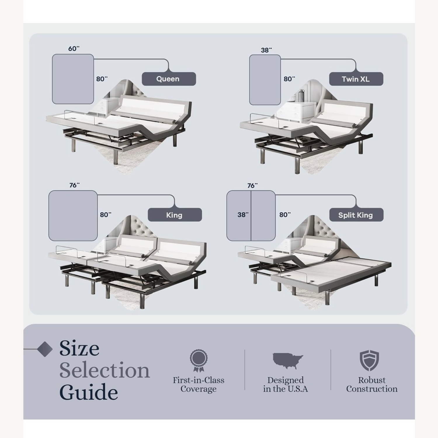 Sven & Son Platinum Adjustable Bed Base Frame - image-2