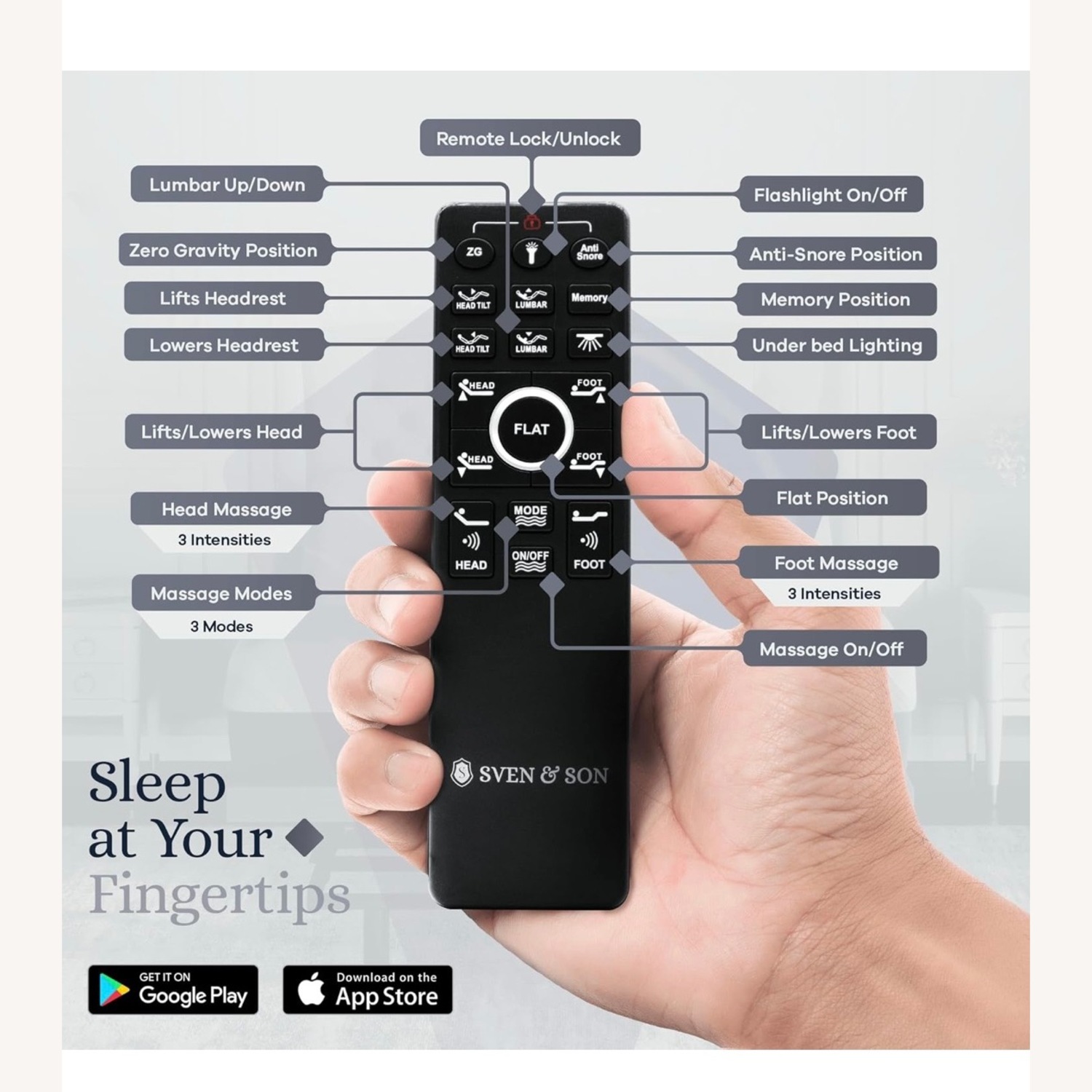 Sven & Son Platinum Adjustable Bed Base Frame - image-4