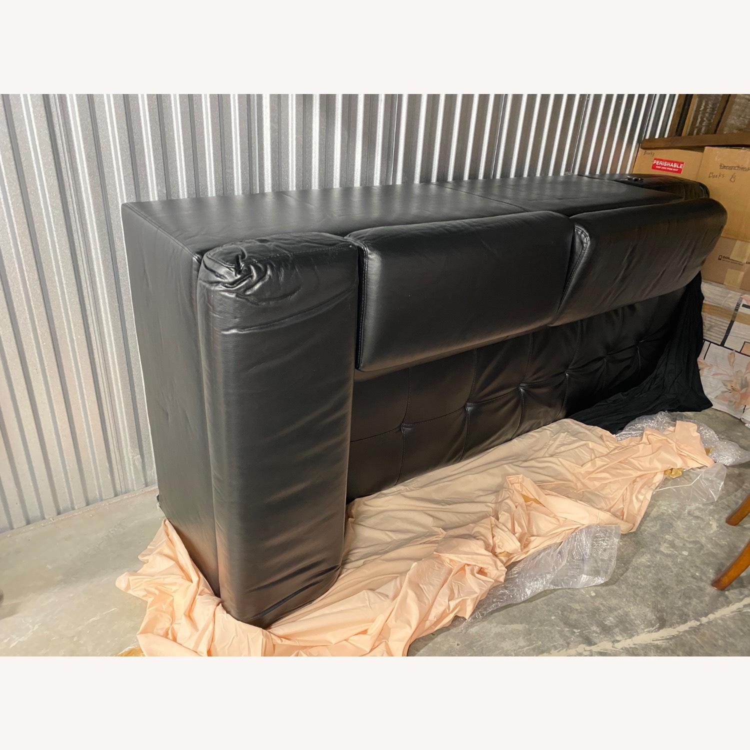 IKEA FINNALA Black Sectional Sofa - image-6