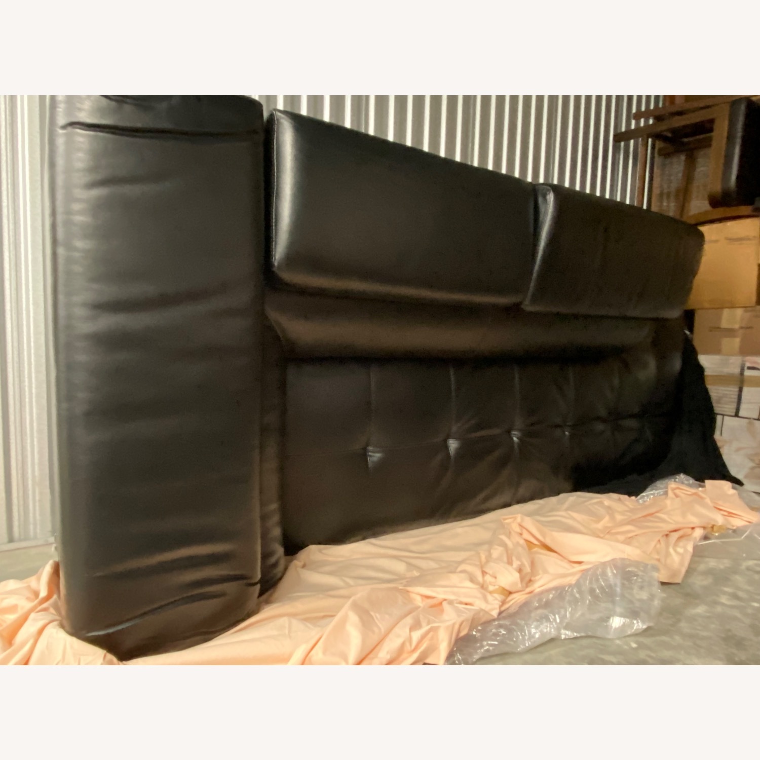 IKEA FINNALA Black Sectional Sofa - image-7