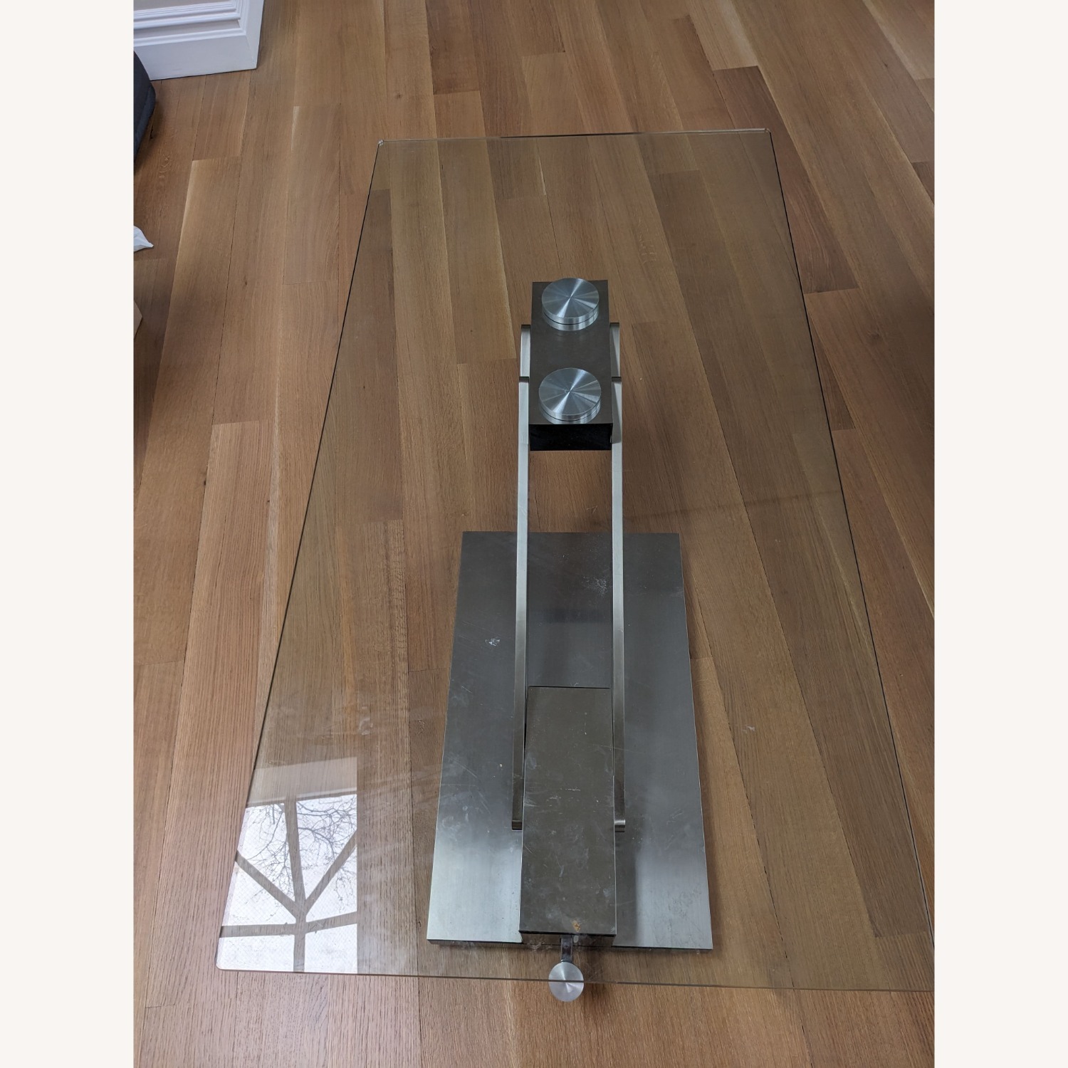 Adjustable Height Glass Coffee Table - image-3