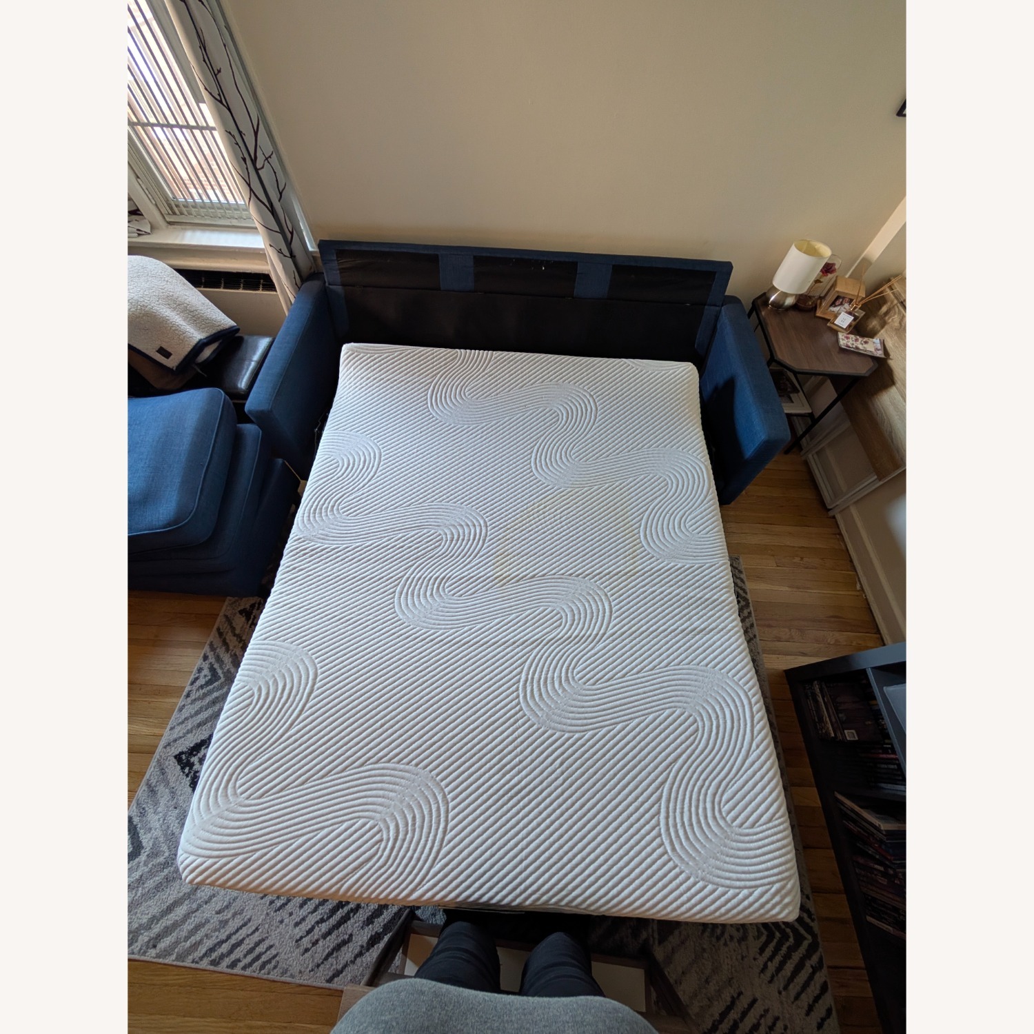 Bob's Discount Furniture Chofa Denim Blue Chofa - image-2
