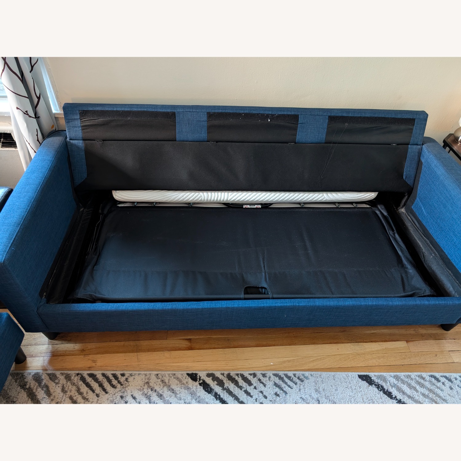 Bob's Discount Furniture Chofa Denim Blue Chofa - image-3