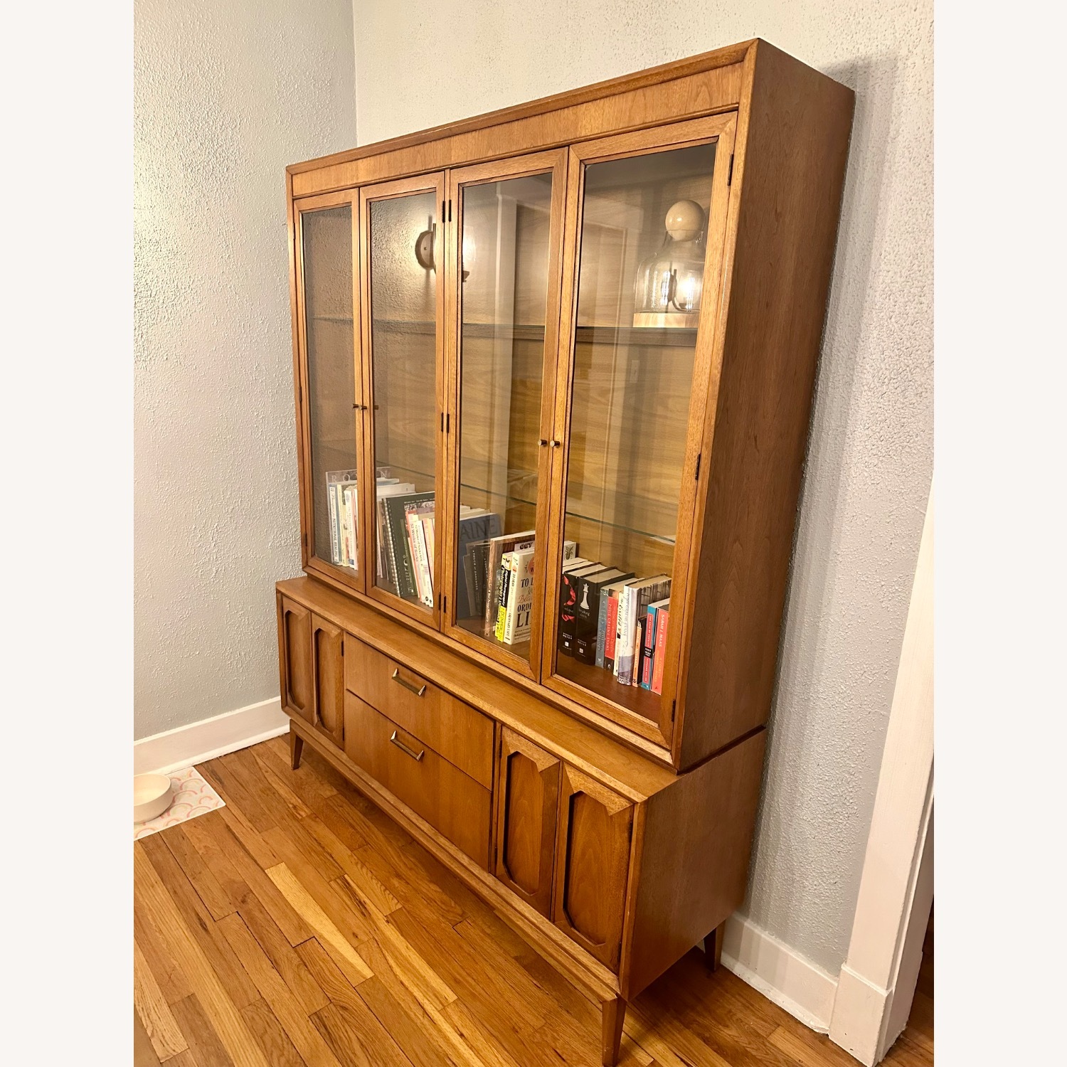 Midcentury Broyhill Facet Hutch - image-1