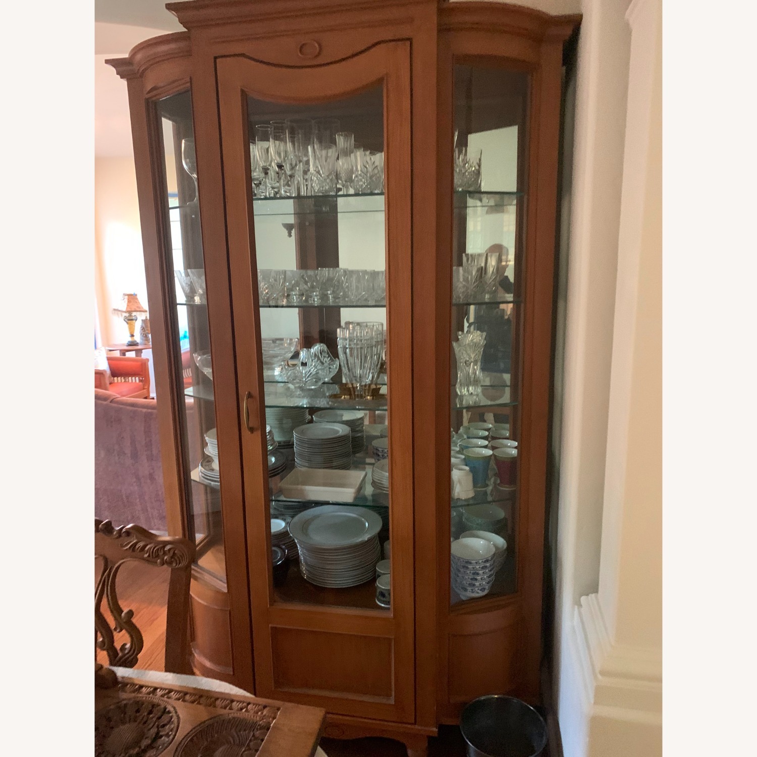 Elegant Custom-Made Solid Wood Crockery Cabinet - image-2