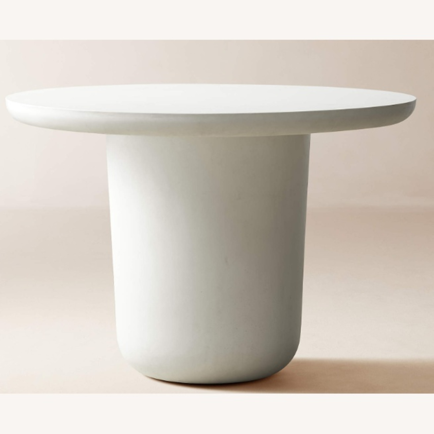 CB2 Lola 45" Round Ivory Concrete Dining Table - image-4