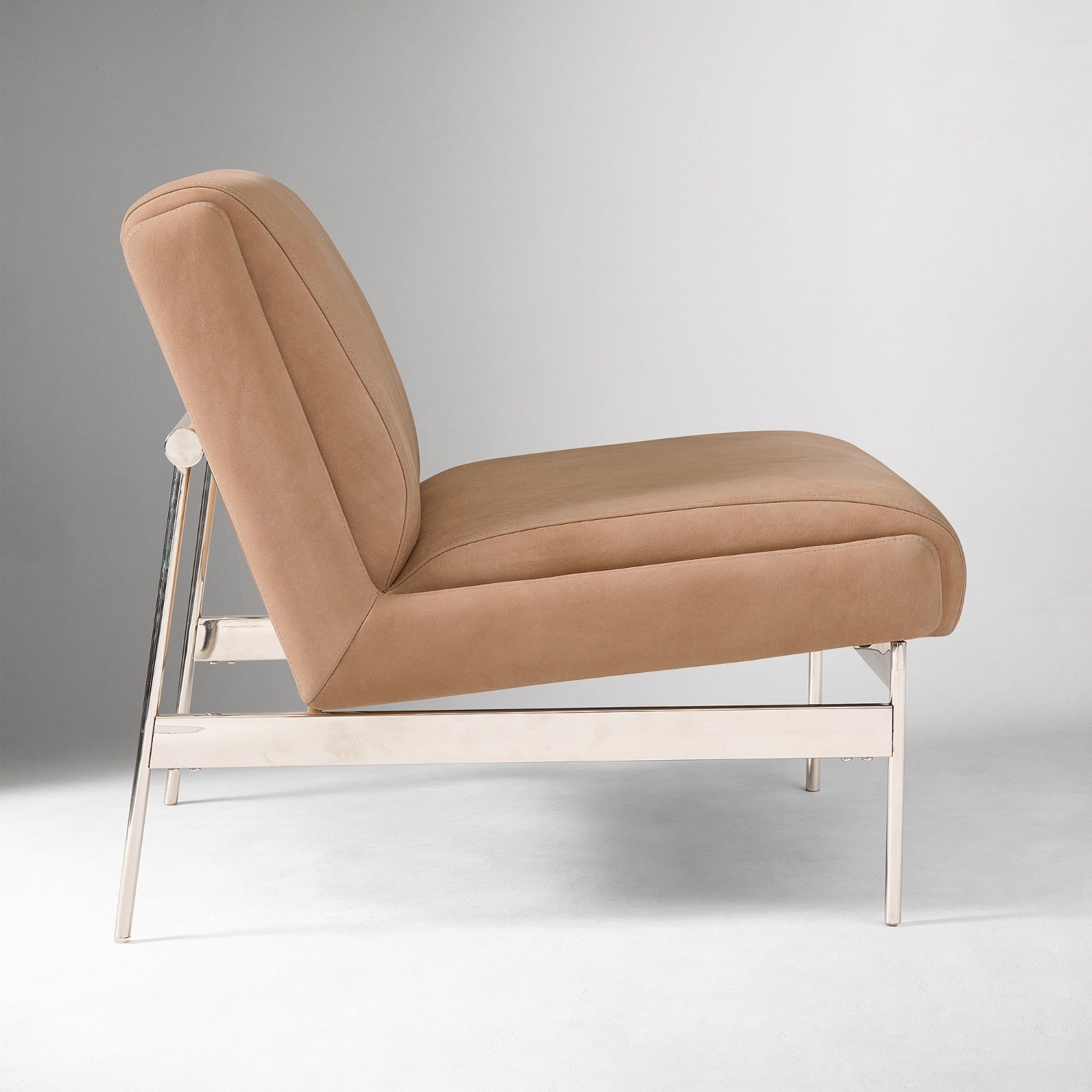 West Elm Lacon Leather Slipper Chair - image-3