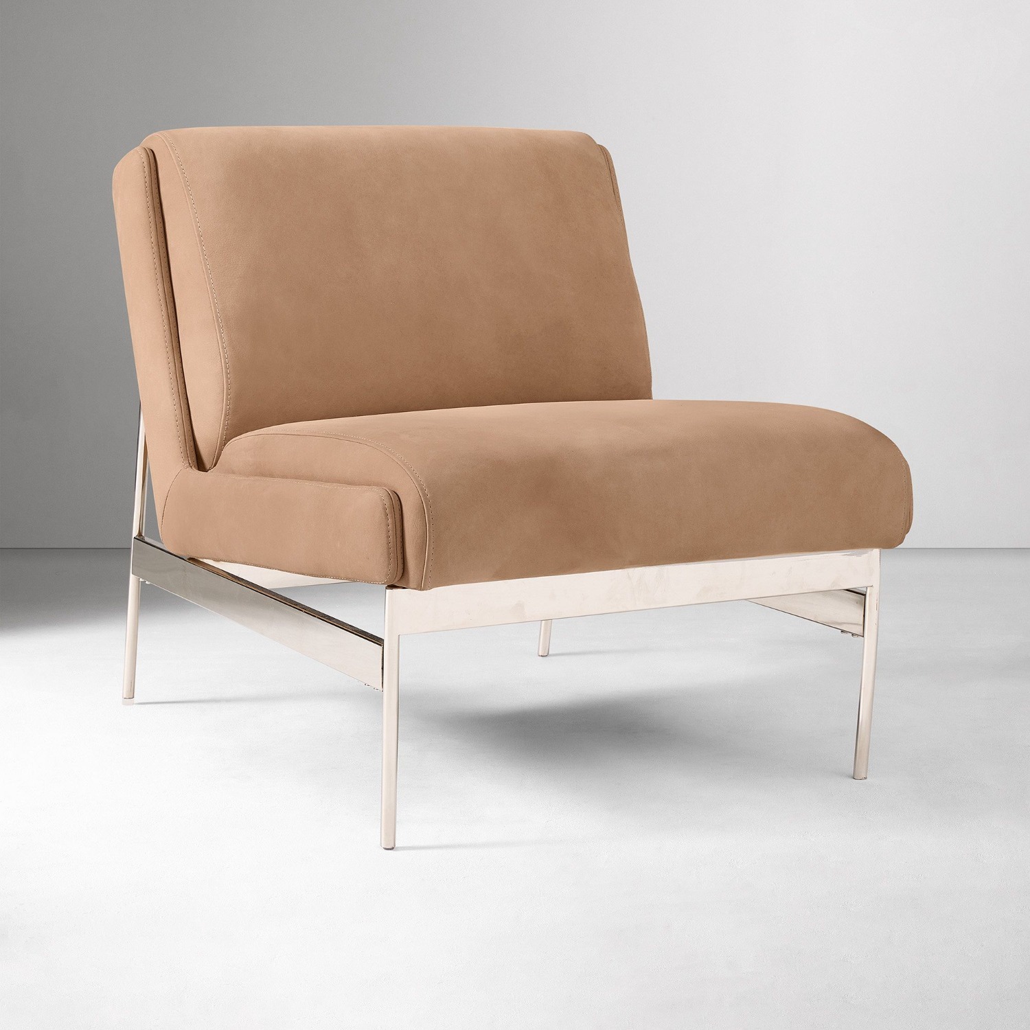 West Elm Lacon Leather Slipper Chair - image-5