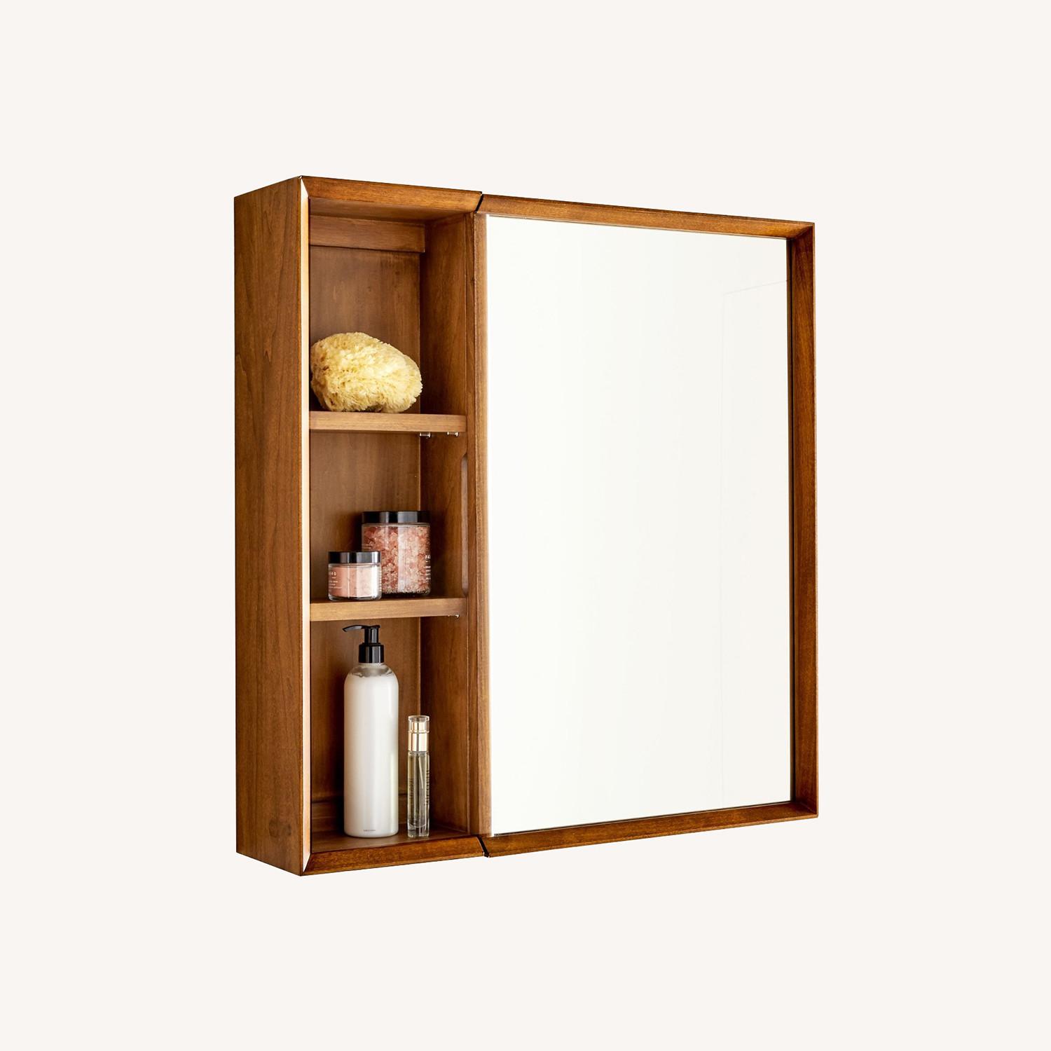 West Elm Mid-Century Medicine Cabinet W Shelves - image-0