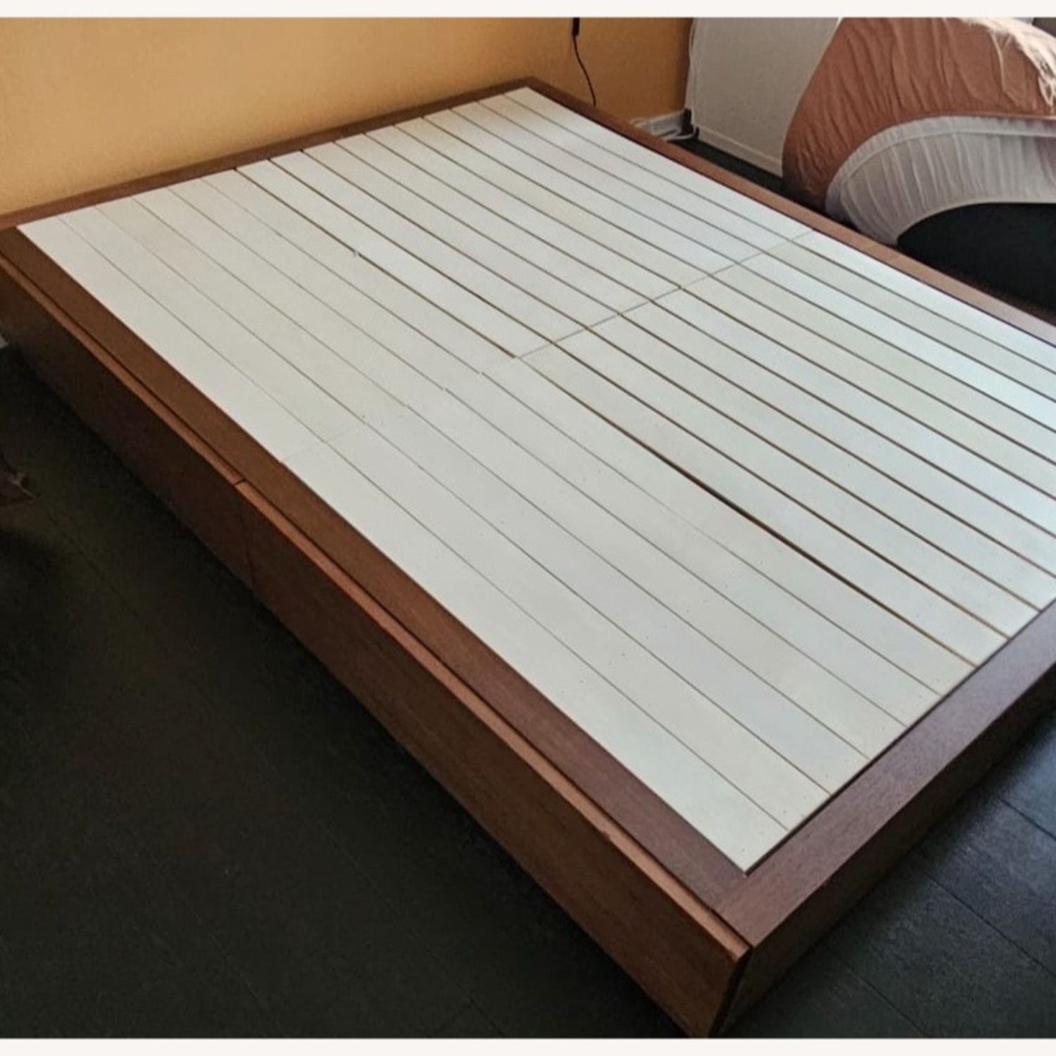 Muji Full Sized Storage Bed Frame - image-3
