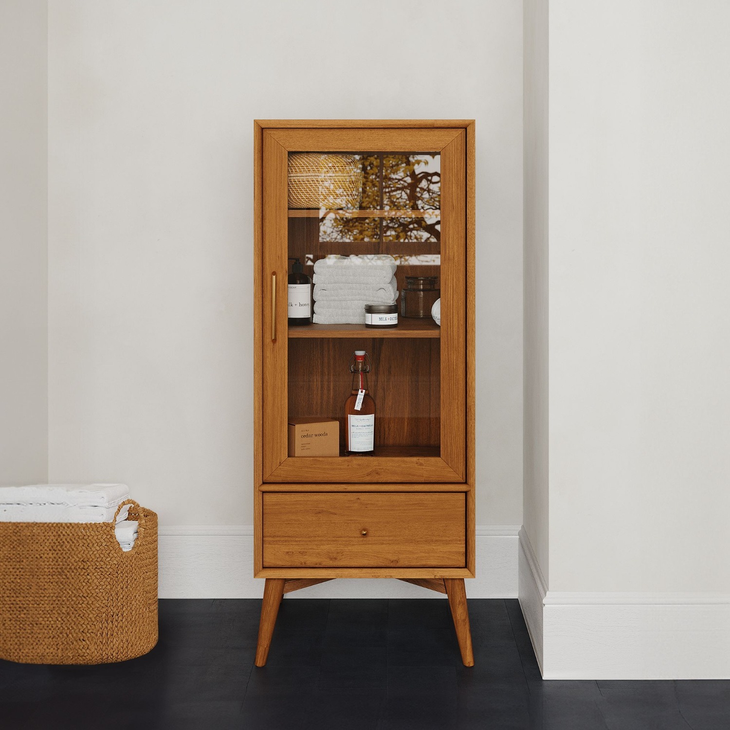 West Elm Mid-Century Bathroom Pharmacy Cabinet - image-4